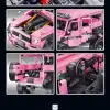 Chinese building blocks Mercedes-Benz pink Big g building blocks off-road vehicle model assembly toy girlfriend birthday gift Specification image