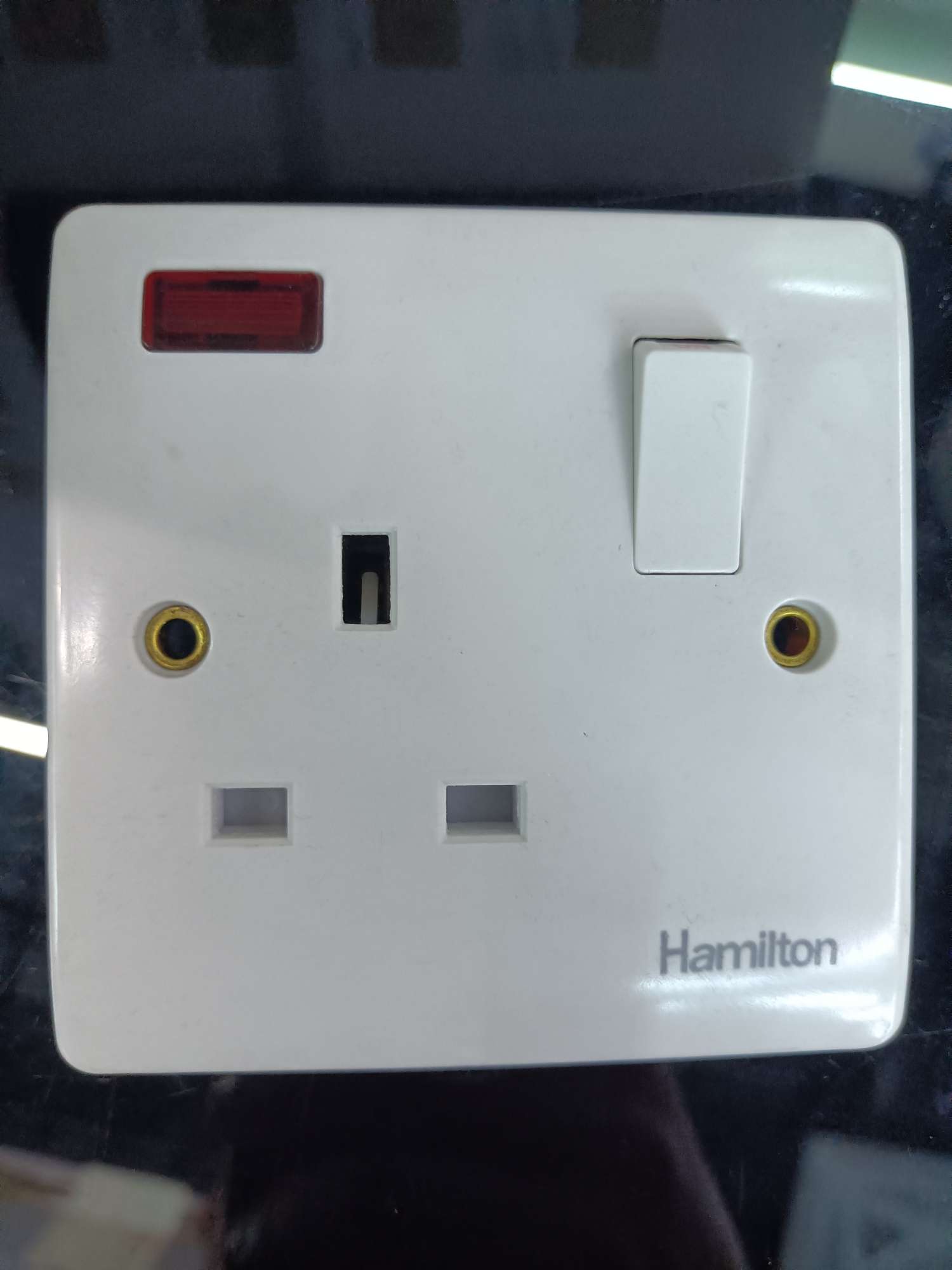 Hamilton 13A.single socket with Neon
