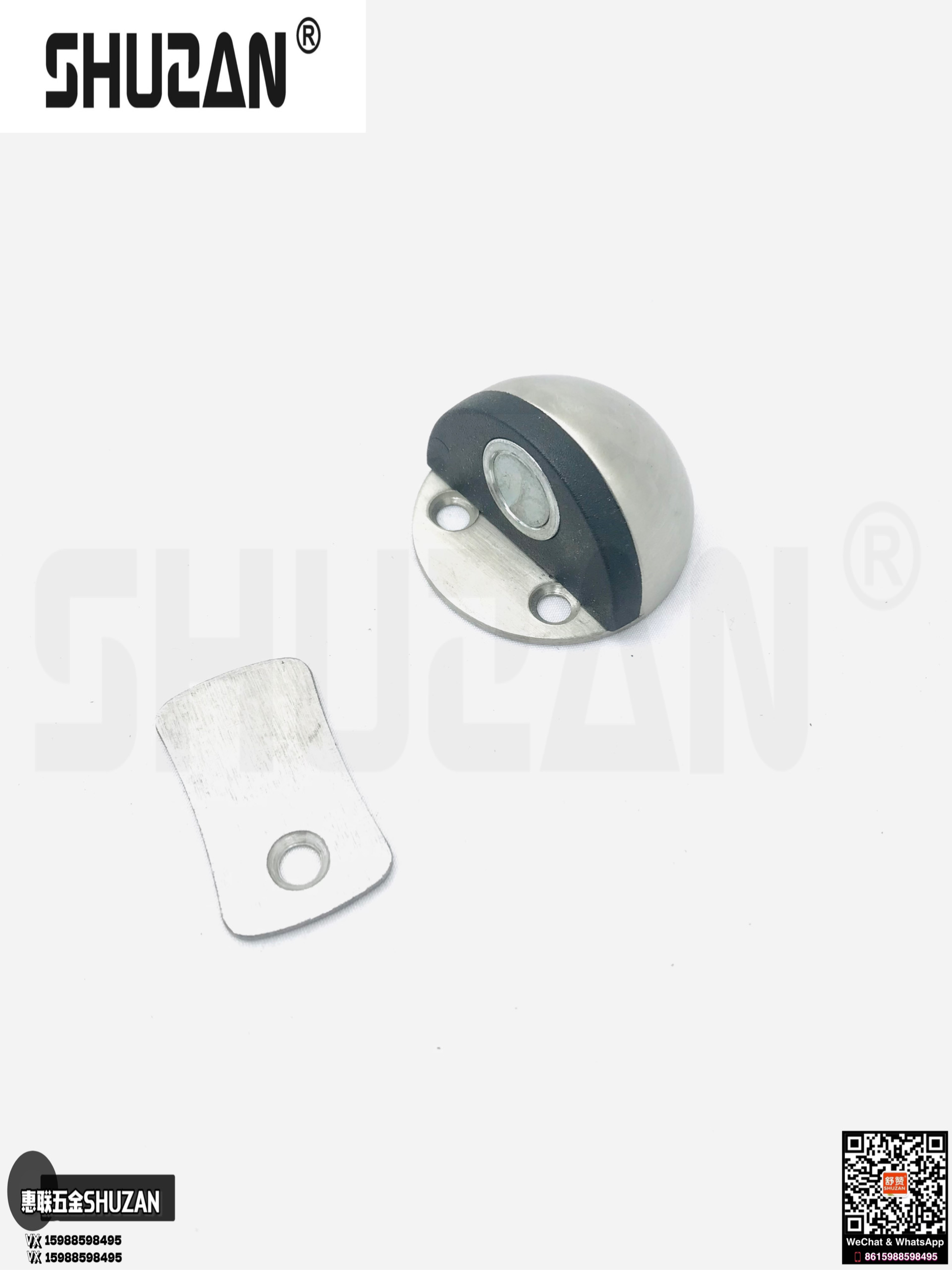 Shuzan door is a silent anti-collision wooden door with a solid and durable rear door bump and anti-collision hardware accessories Item Picture