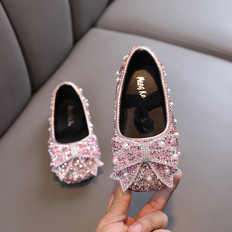 43278 (Wholesale for Foreign Trade) Spring and Autumn Girls' and Children's 26-30 size Fashionable princess Shoes Small leather Shoes Cute and Versatile Children's fashionable Versatile leather shoes wholesale for foreign trade 16Y57 Specification image