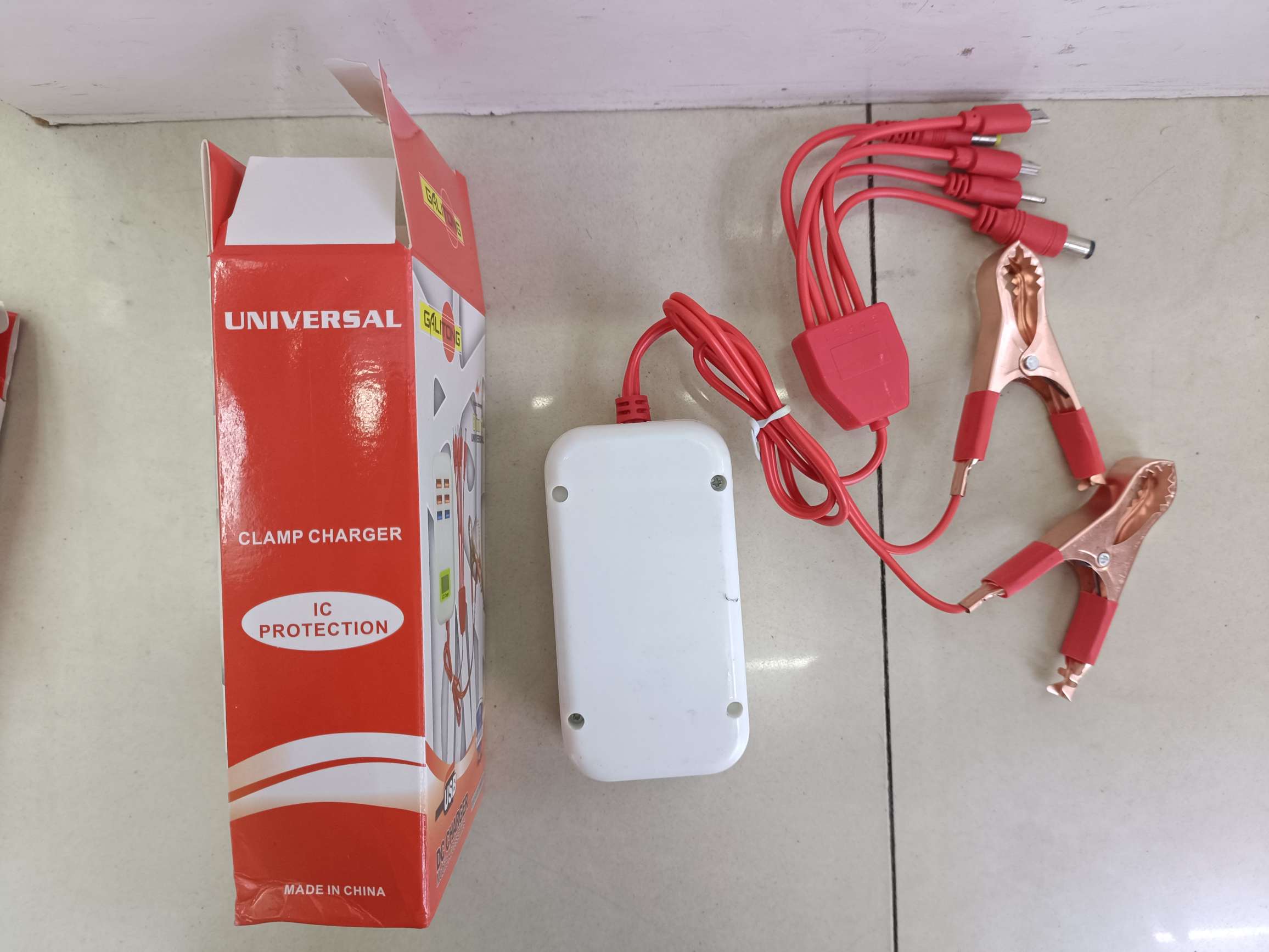 و 6USB شاحن خماسية مشبك أحمر مزدوج Specification image