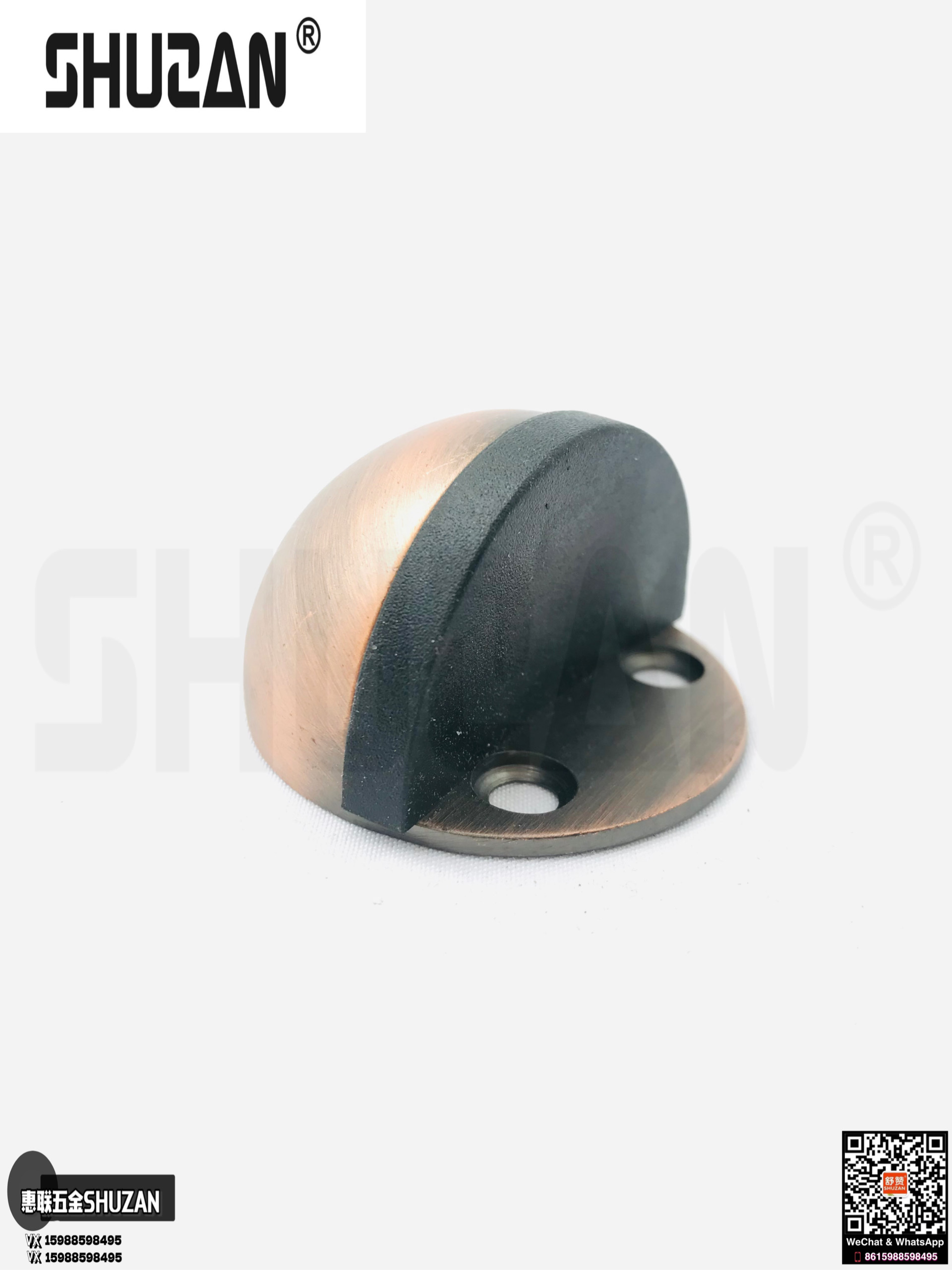 Shuzan door suction rebound type door rear floor suction anti-collision silent wooden door Door, door collision premium hardware door rear anti-collision device Specification image