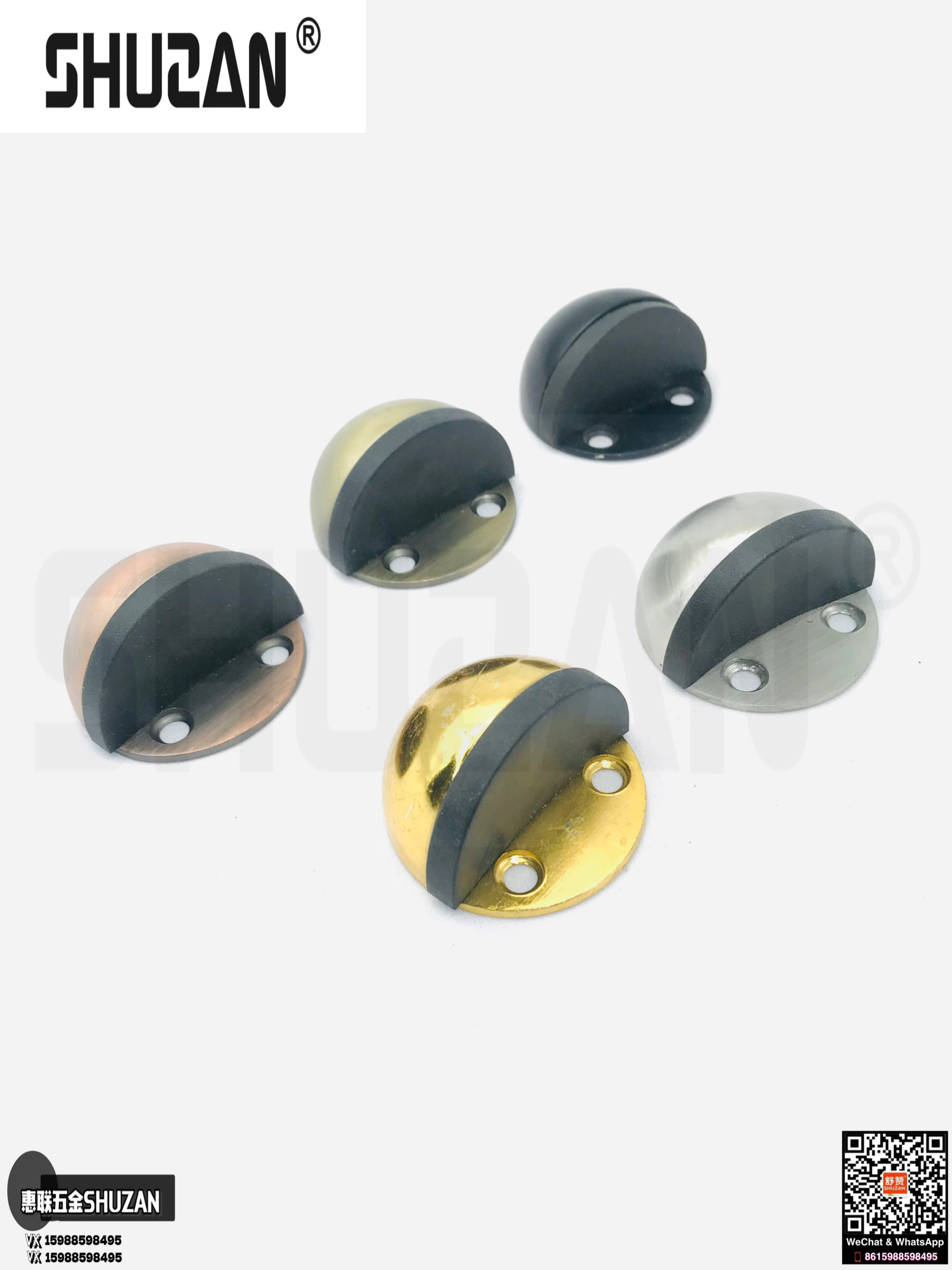 Shuzan door is a silent anti-collision wooden door with a solid and durable rear door bump and anti-collision hardware accessories Specification image