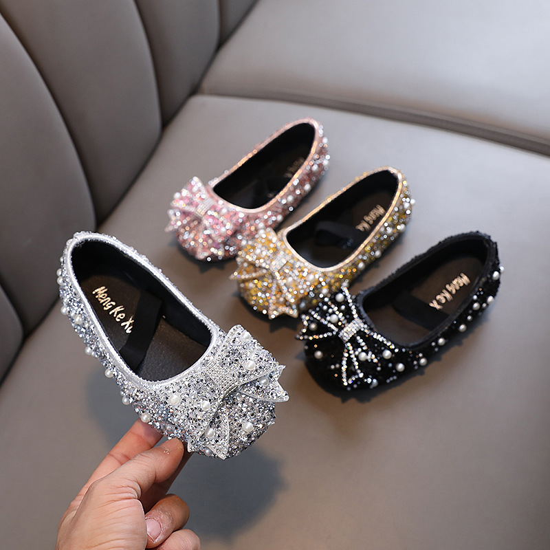 43287 (Wholesale for Foreign Trade) Spring and Autumn Girls' and Children's 26-30 size Fashionable princess shoes Small leather Shoes Cute and versatile Children's fashionable Versatile leather shoes wholesale for foreign trade 16Y61 Specification image