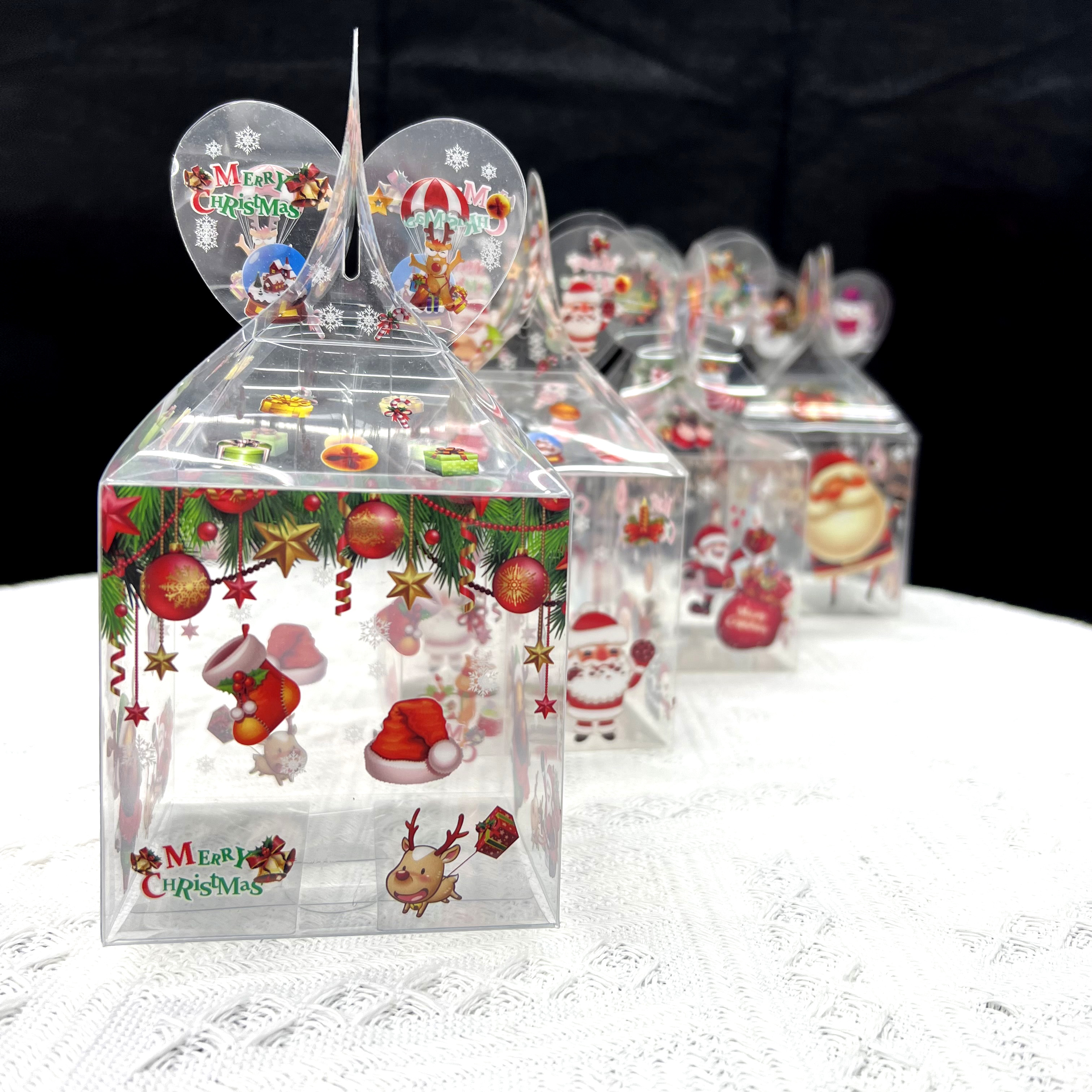 Caja de impresión de pvc caja de navidad delicada caja de manzana caja de regalo caja de ornamentos caja de comercio exterior details Picture