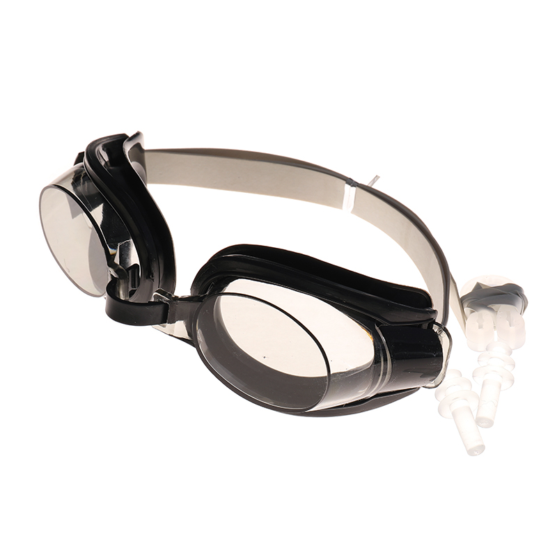 Paper card adult swimming goggles with nose clips and earplugs inside, adult and adolescent swimming goggles details Picture