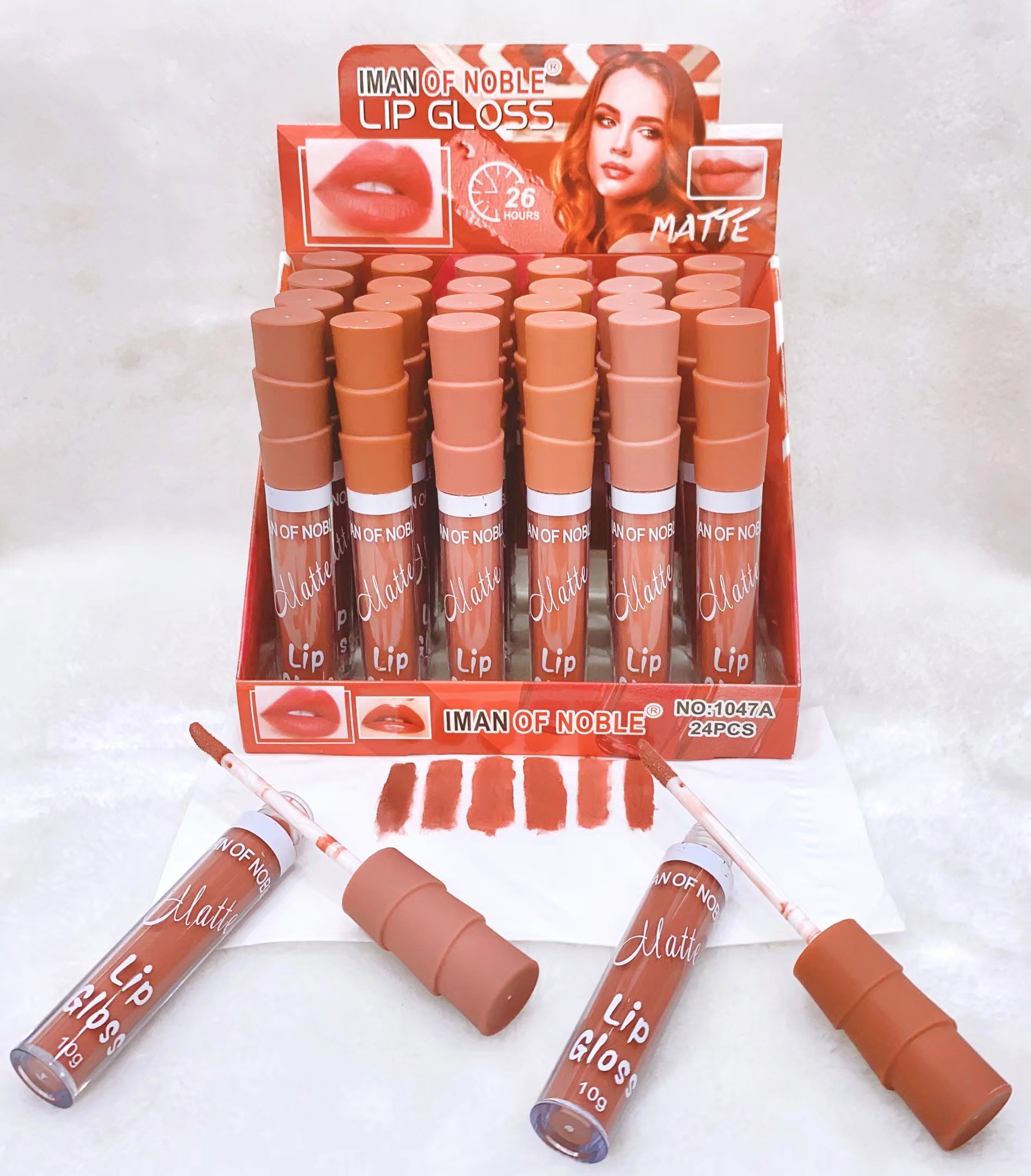 IMAN OF NOBLE 品牌2023年新款不沾杯唇彩持久不掉妆裸色系唇彩