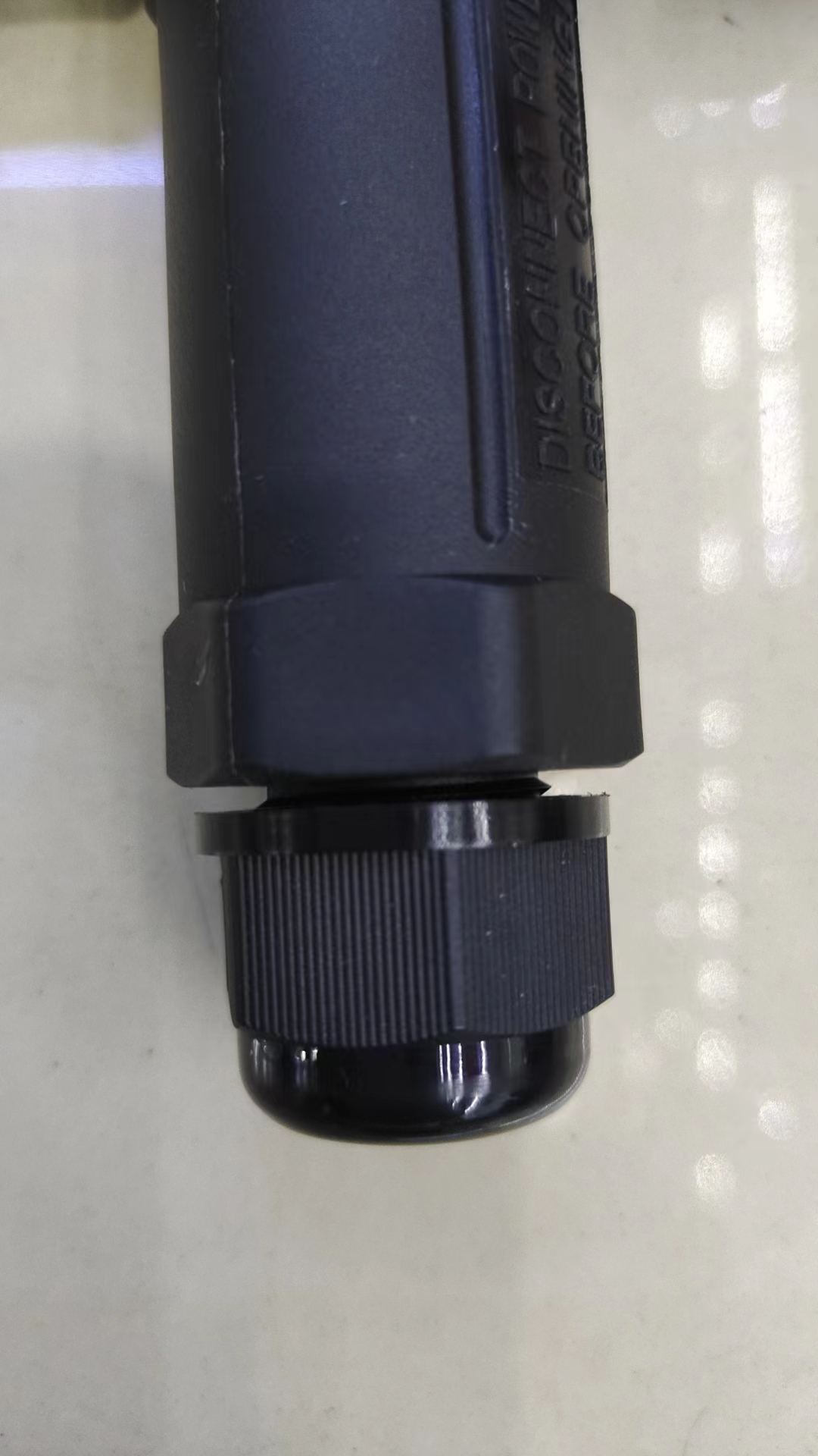 CNP25T outdoor waterproof connector, M25 electrical and electronic straight-through three-core cable connector, T-shaped outdoor lighting fixture details Picture