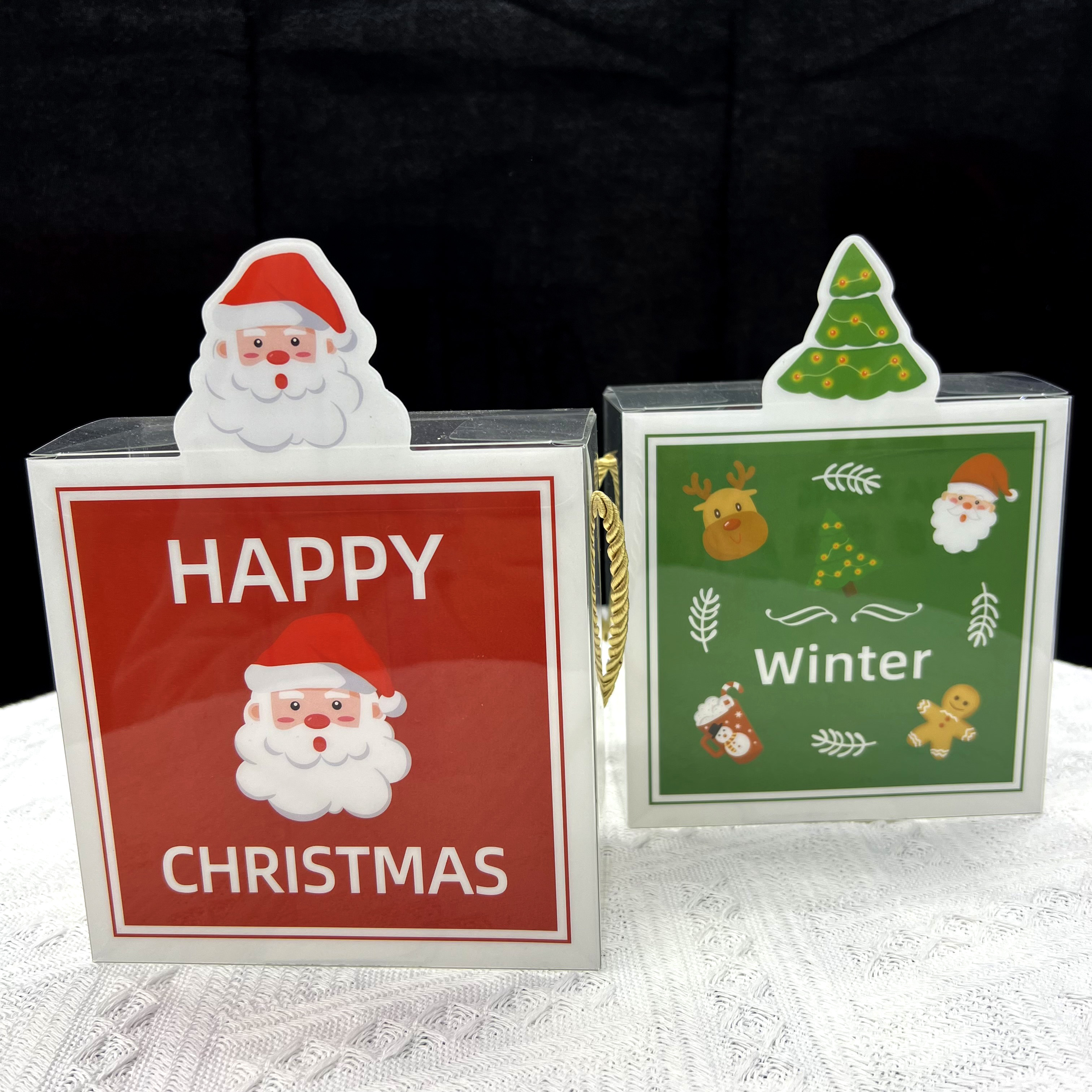 pvc printed boxes, exquisite hand-held Christmas boxes, apple boxes, gift boxes, accessory boxes, and export boxes Item Picture
