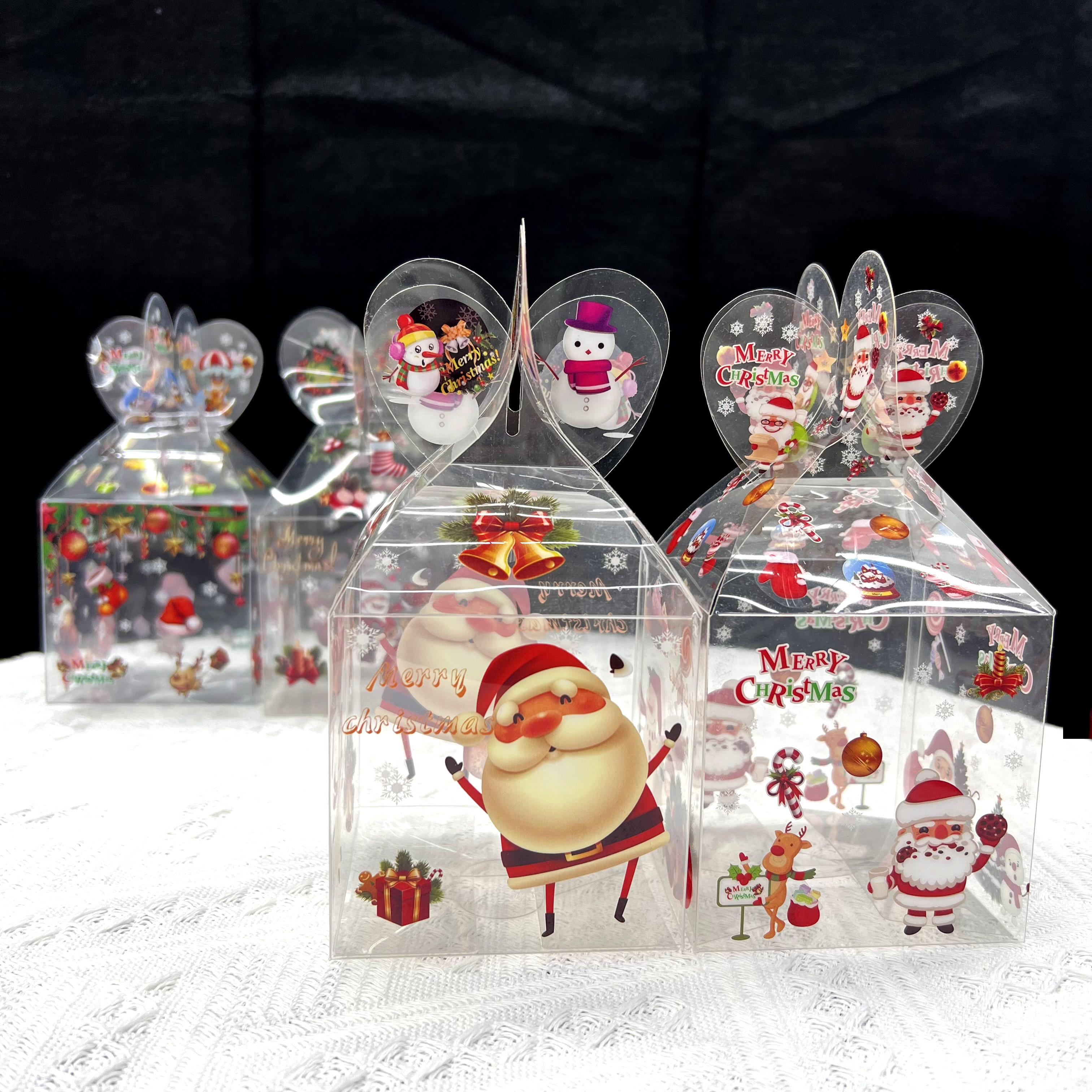 Caja de impresión de pvc caja de navidad delicada caja de manzana caja de regalo caja de ornamentos caja de comercio exterior Specification image