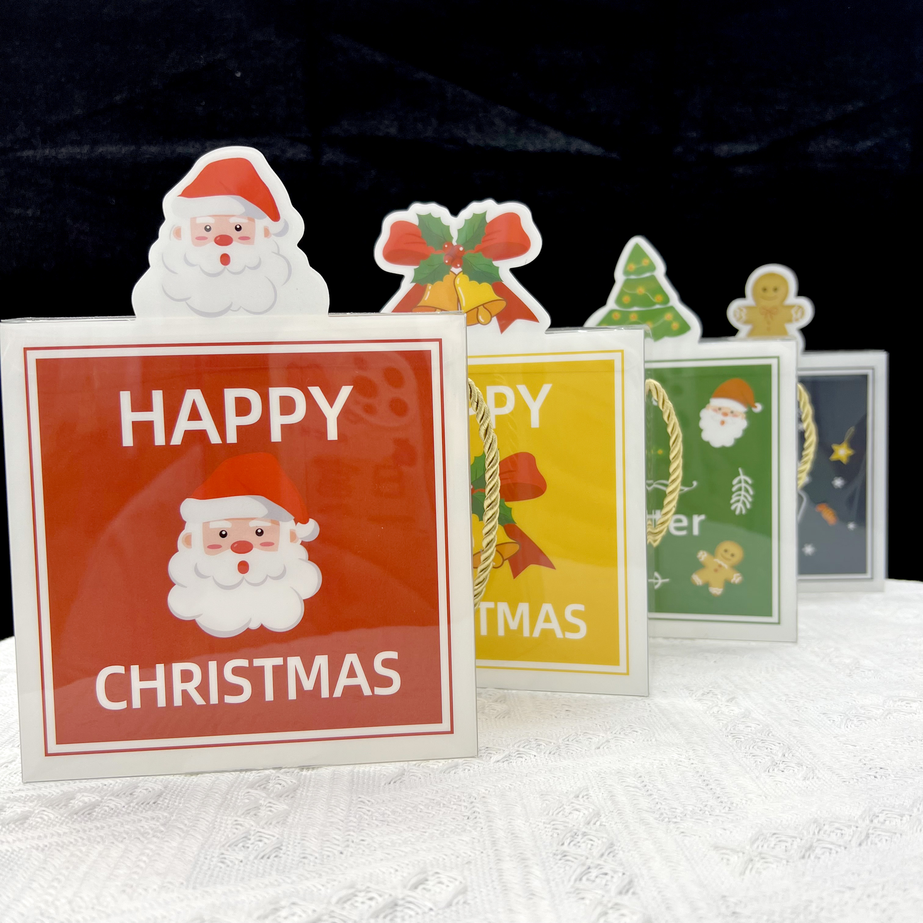 Caja de impresión de pvc exquisita caja de navidad portátil caja de manzana caja de regalo caja de ornamentos caja de comercio exterior