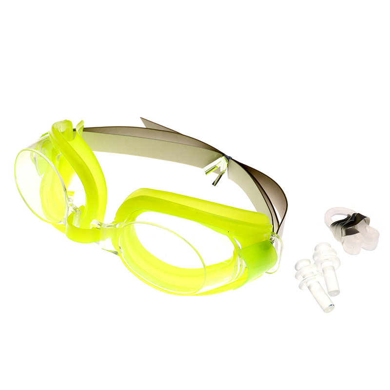 Paper card adult swimming goggles with nose clips and earplugs inside, adult and adolescent swimming goggles Application Scenario