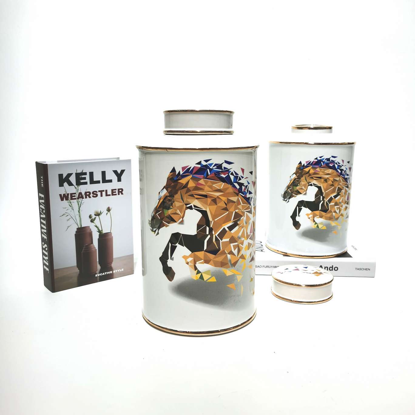 The minimum order quantity for ceramic home ornaments is 12 sets