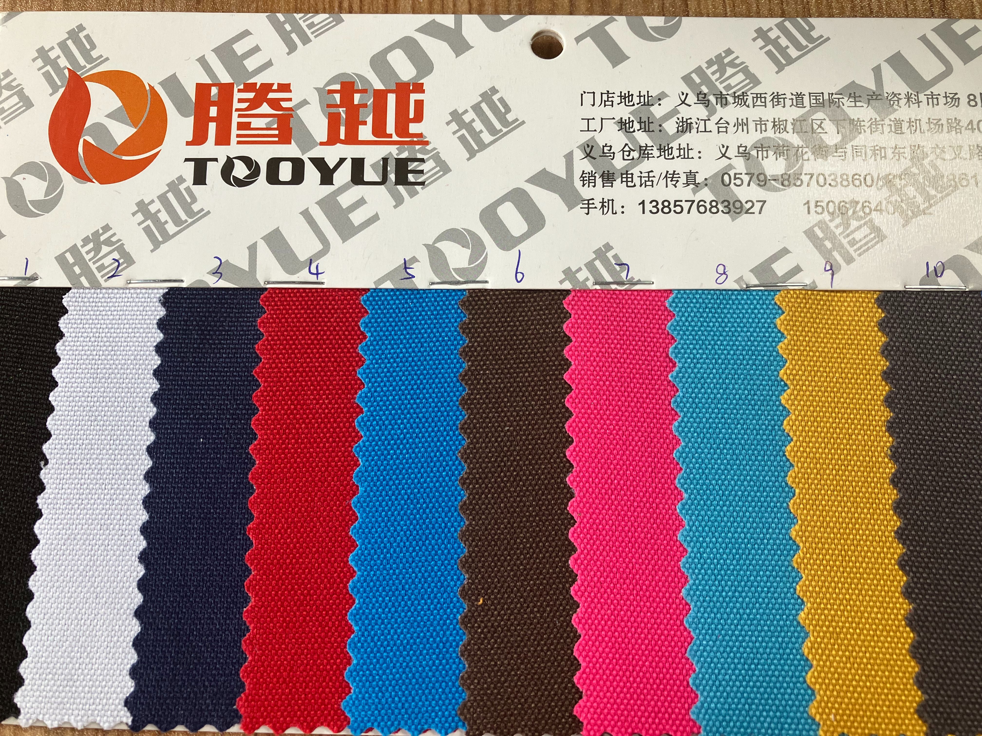 TY-069 600D rpet Recycled pu waterproof Oxford cloth details Picture