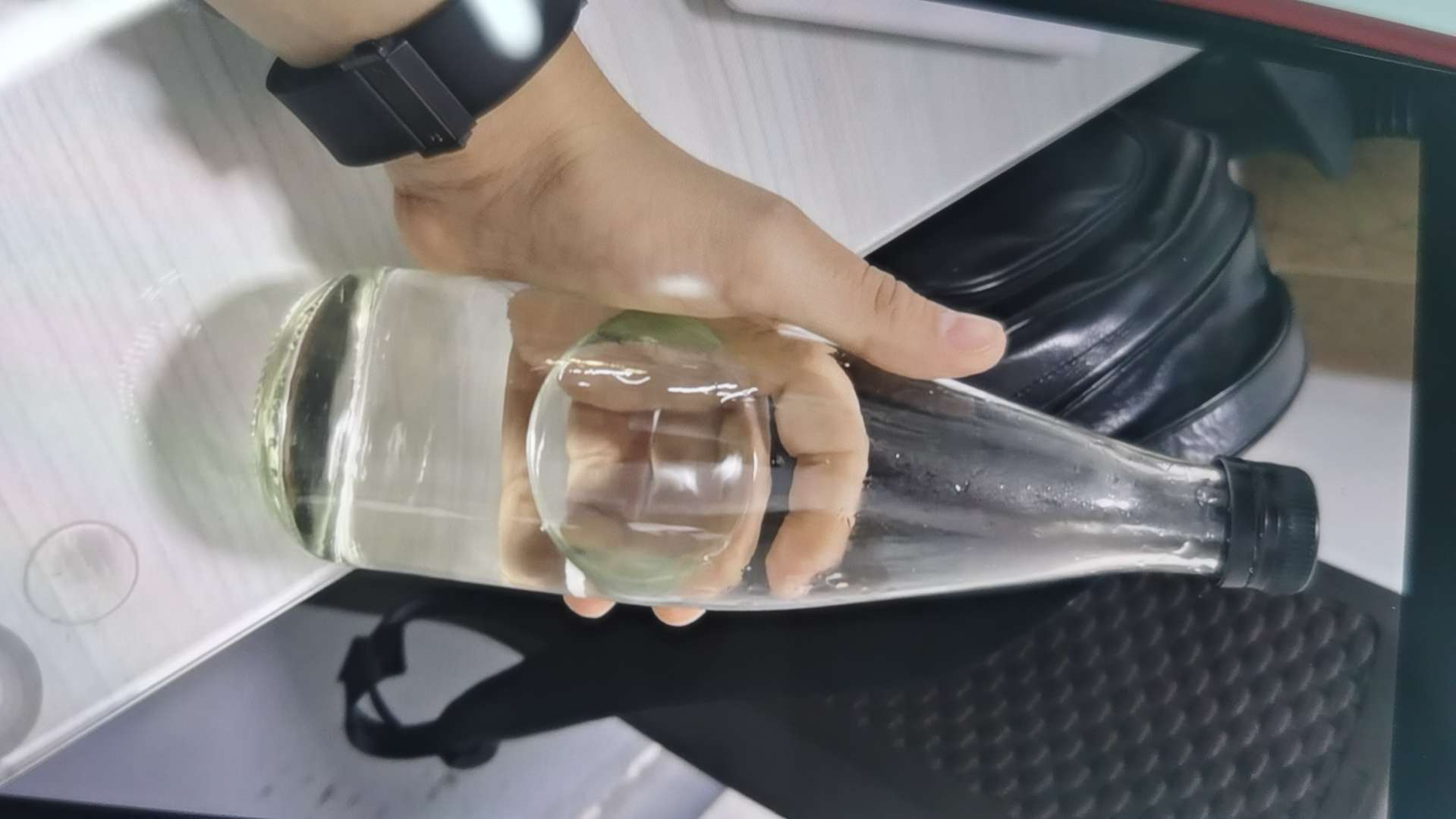 厚德玻璃 500毫升透明玻璃酒瓶详情图3