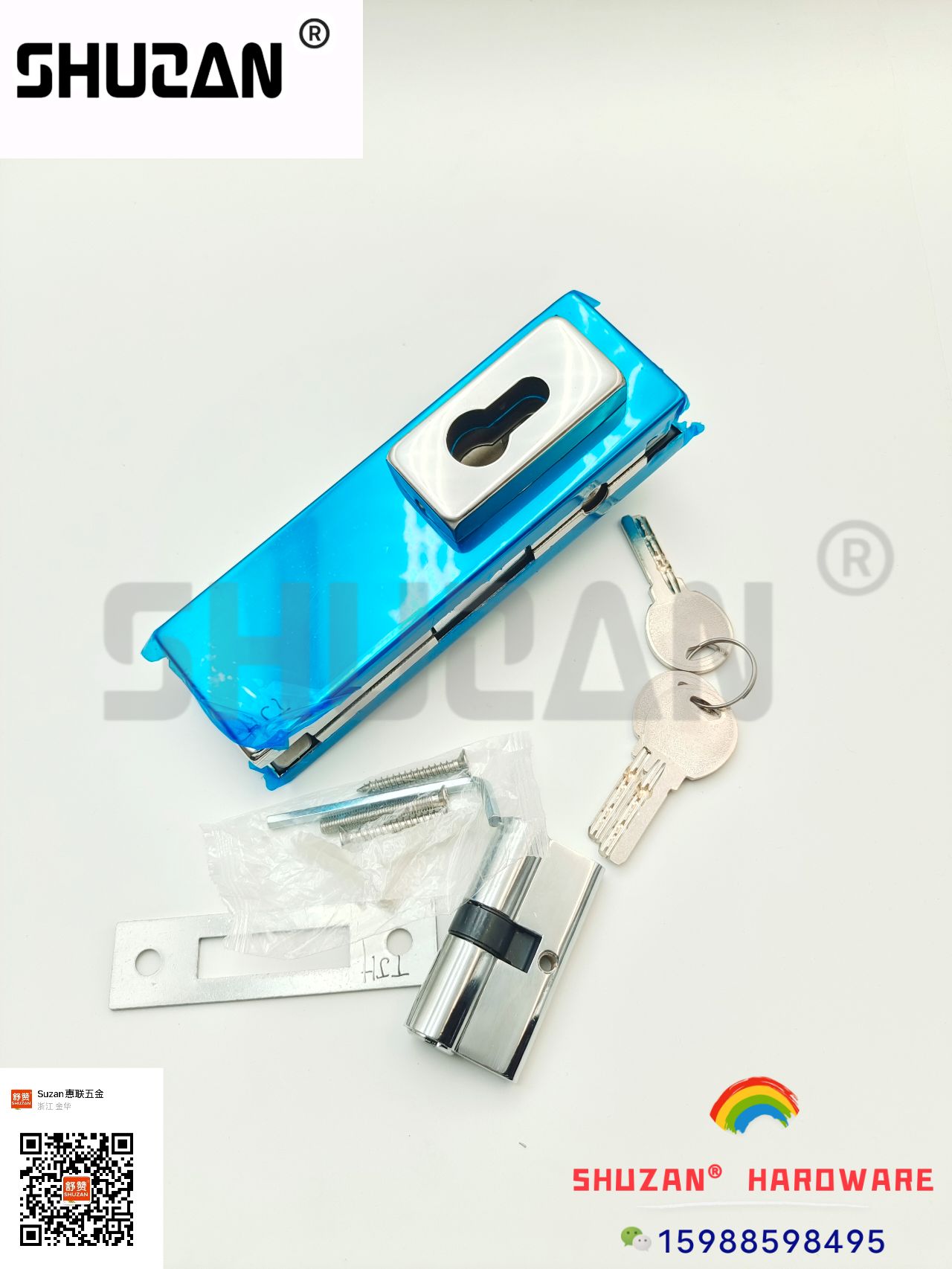 Specialized for foreign trade household glass door locks of different specifications, furniture hardware accessories and lock accessories Item Picture