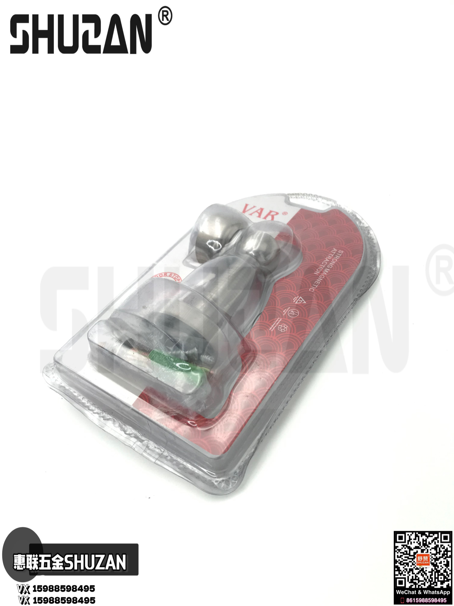 High-quality stainless steel floor contact strong magnetic door contact, high-quality silent door stop hardware accessories, strong magnetic door stop with packaging, Shuzan Application Scenario