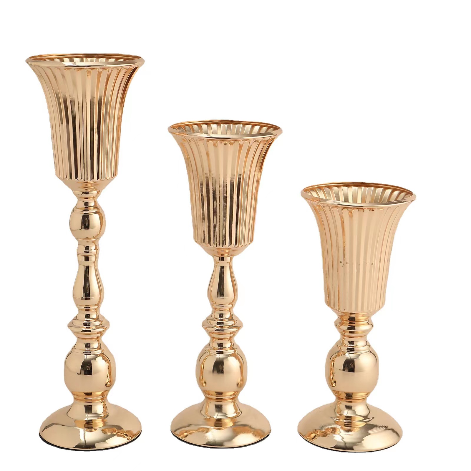 新款烛台路引婚庆道具插花铁艺婚礼花托架餐桌浪漫烛台创意家居