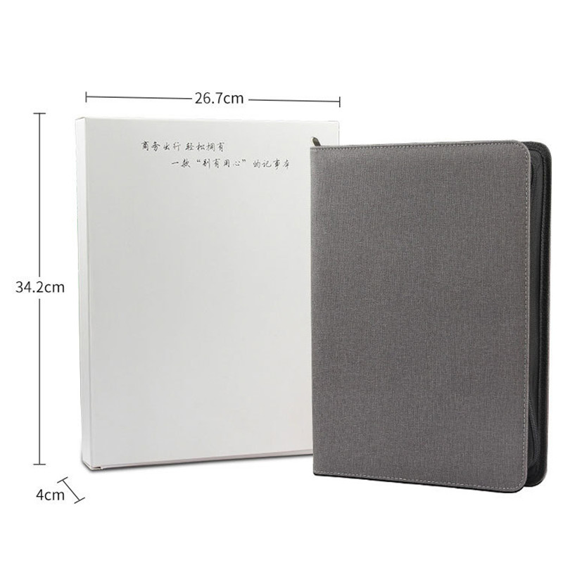 Wholesale of foreign trade gifts, A4 board folders, book folders, power banks, charging manager folders, multi-functional storage manager bags Specification image