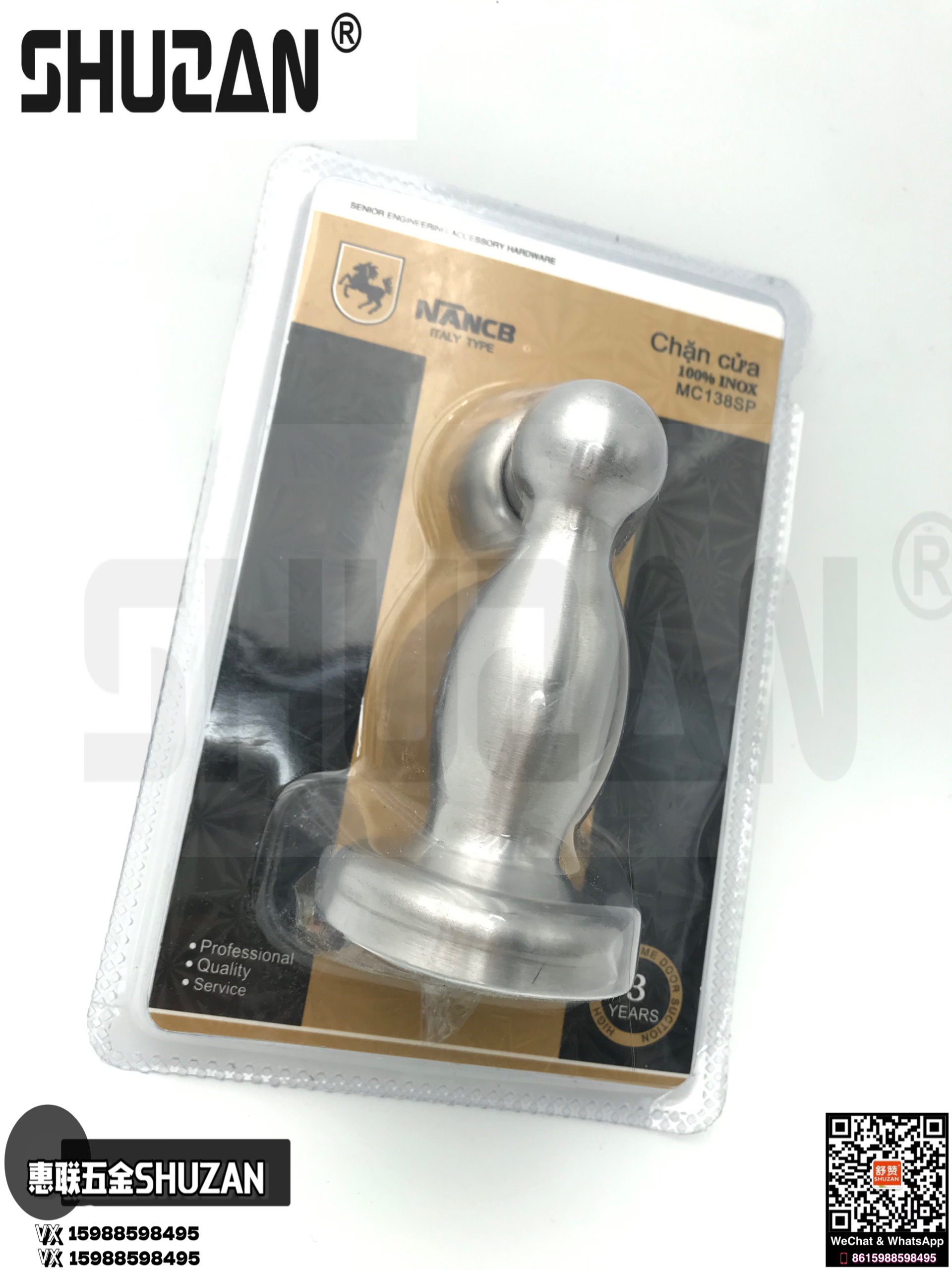 High-quality silent door stops made of stainless steel with strong magnetic door stops and hardware accessories. Strong magnetic door stops with packaging and door stops are highly praised details Picture