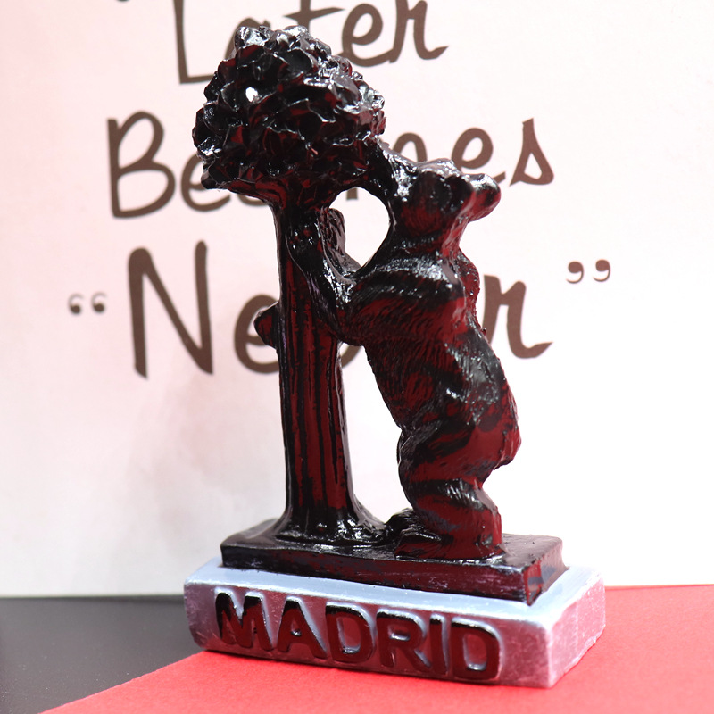 Madrilebear hule arbol decorativo resina artesanía merchandising creativo hogar oficina mesa trompeta decoraciones Item Picture