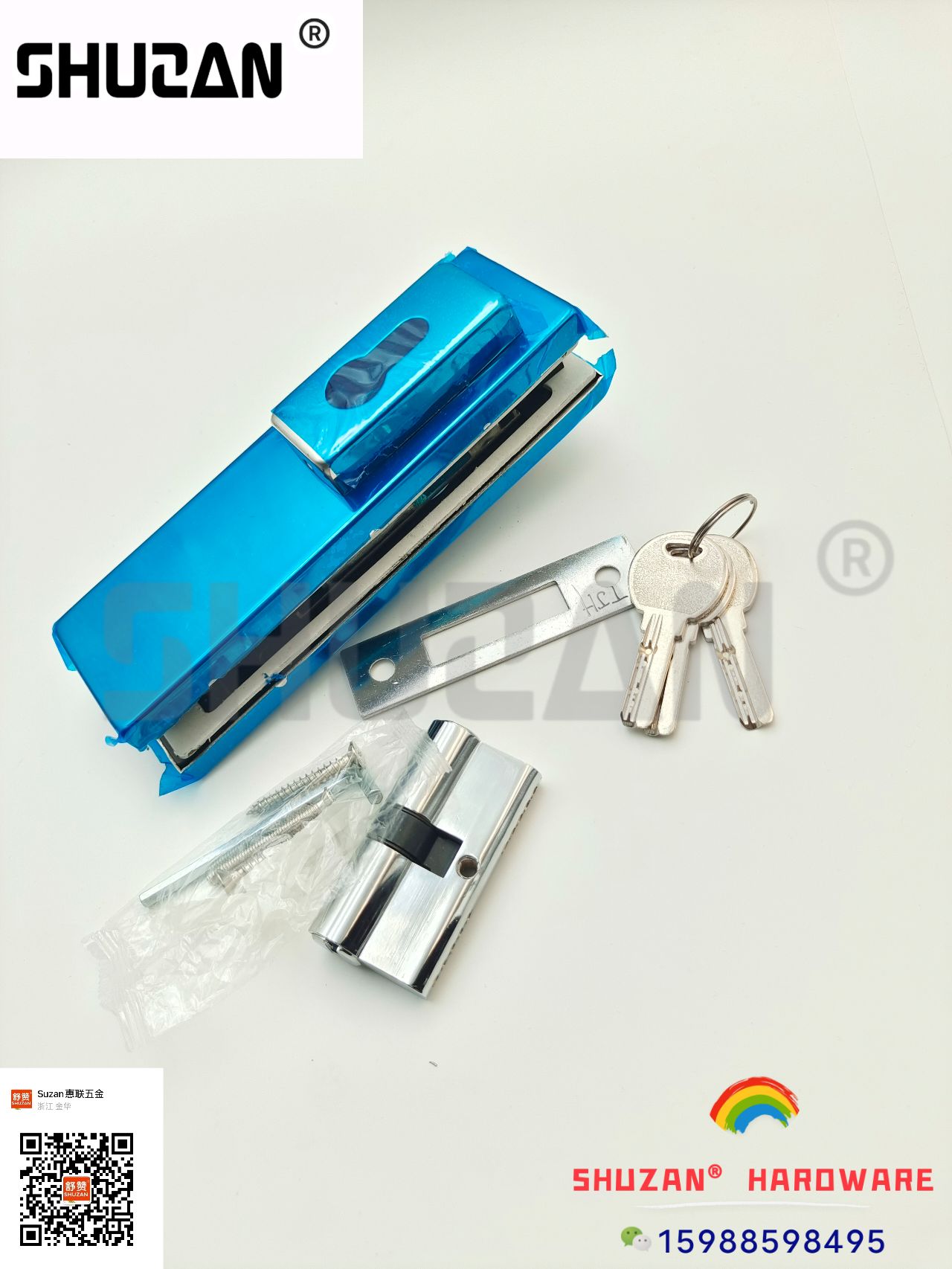 Specialized for foreign trade household glass door locks of different specifications, furniture hardware accessories and lock accessories Application Scenario