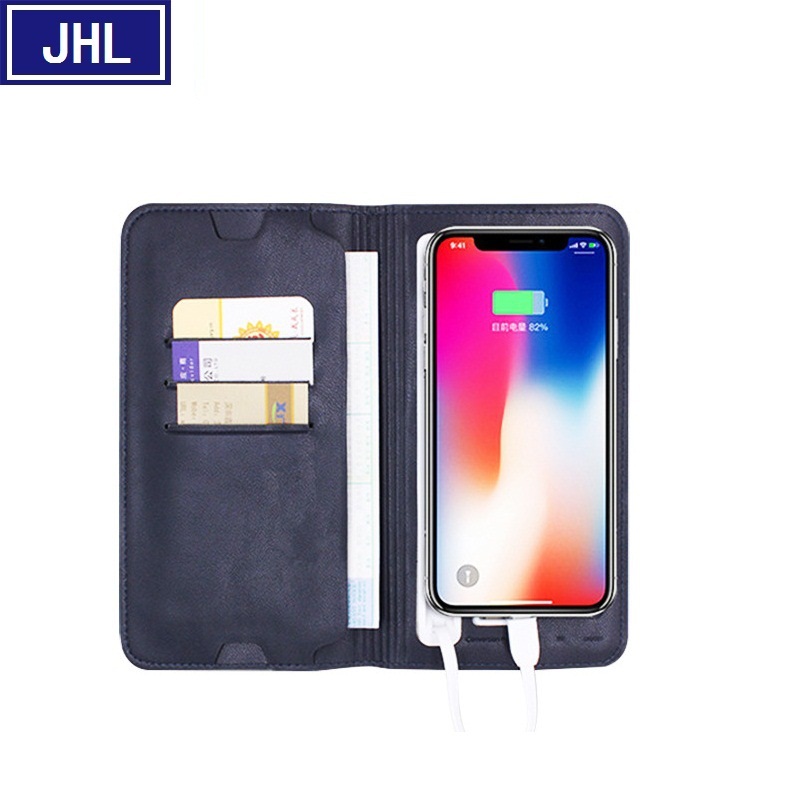 创意钱包带线移动电源 企业Logo定制商务会议礼品 手机钱包充电宝