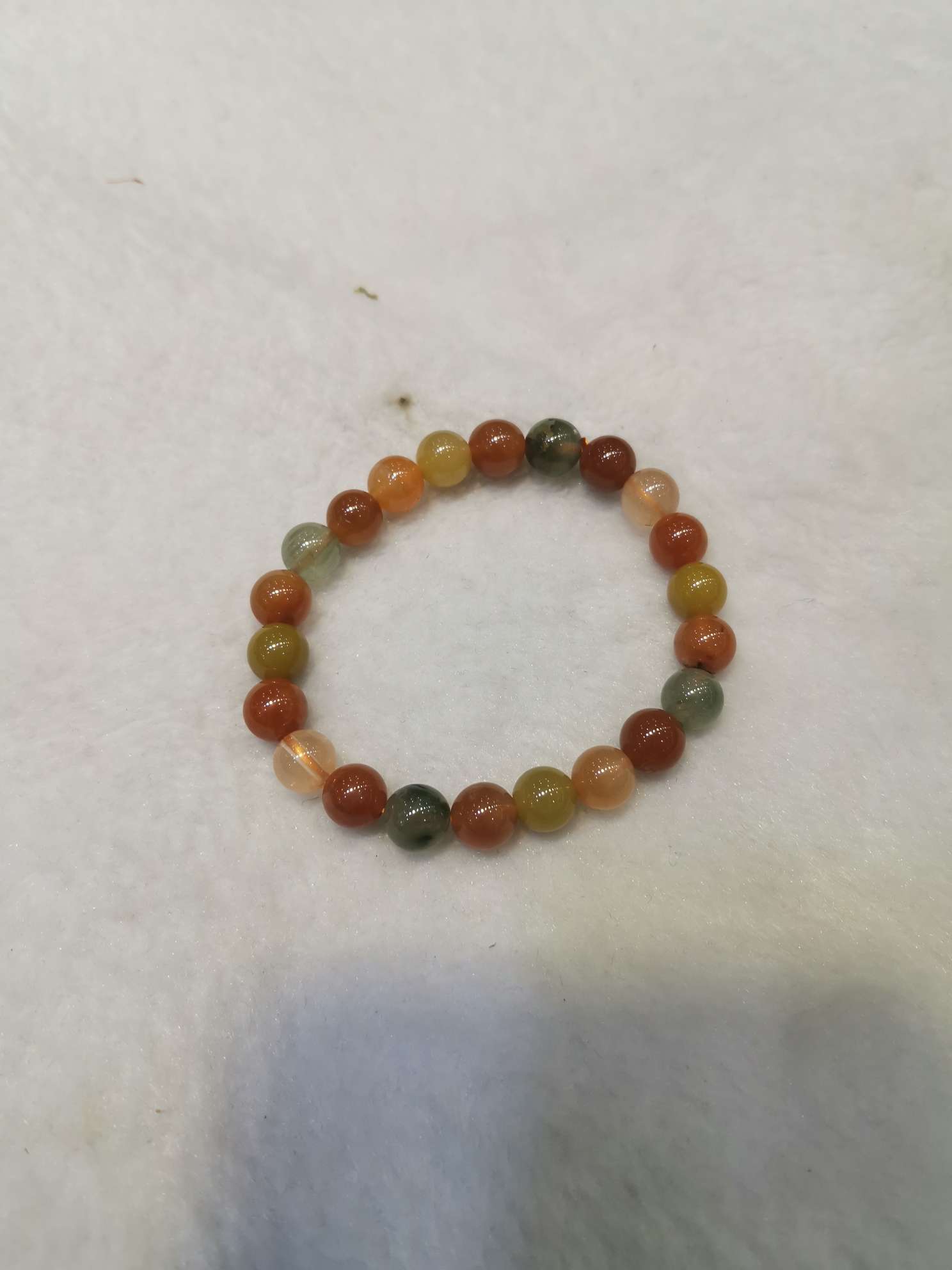 发晶三色手链