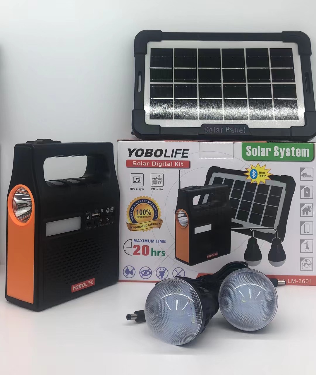 YOBOLIFE  LM-3601 太阳能照明音响小系统