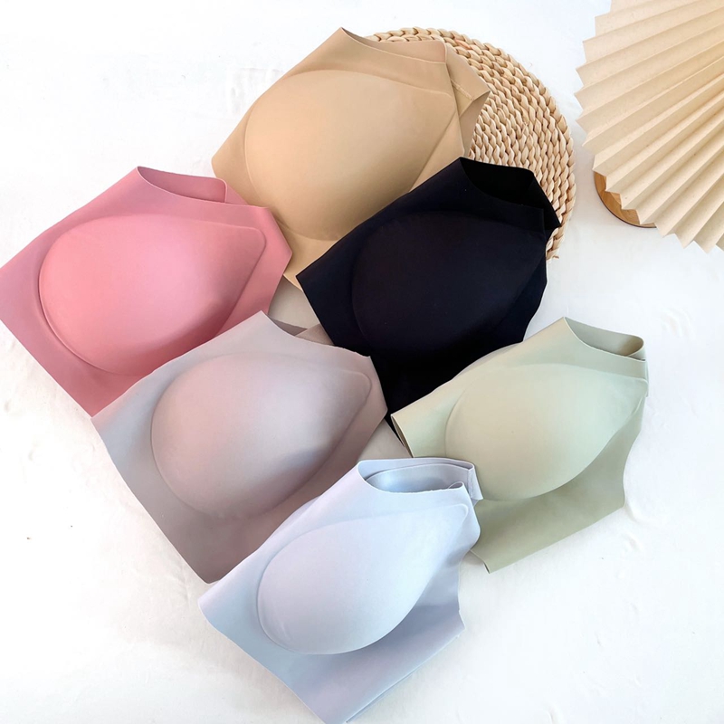 Dreamy red and pink seamless lingerie, no steel rings, small chest, gathering, anti-sagging, retraction, breast support, adjustable thin bra Item Picture