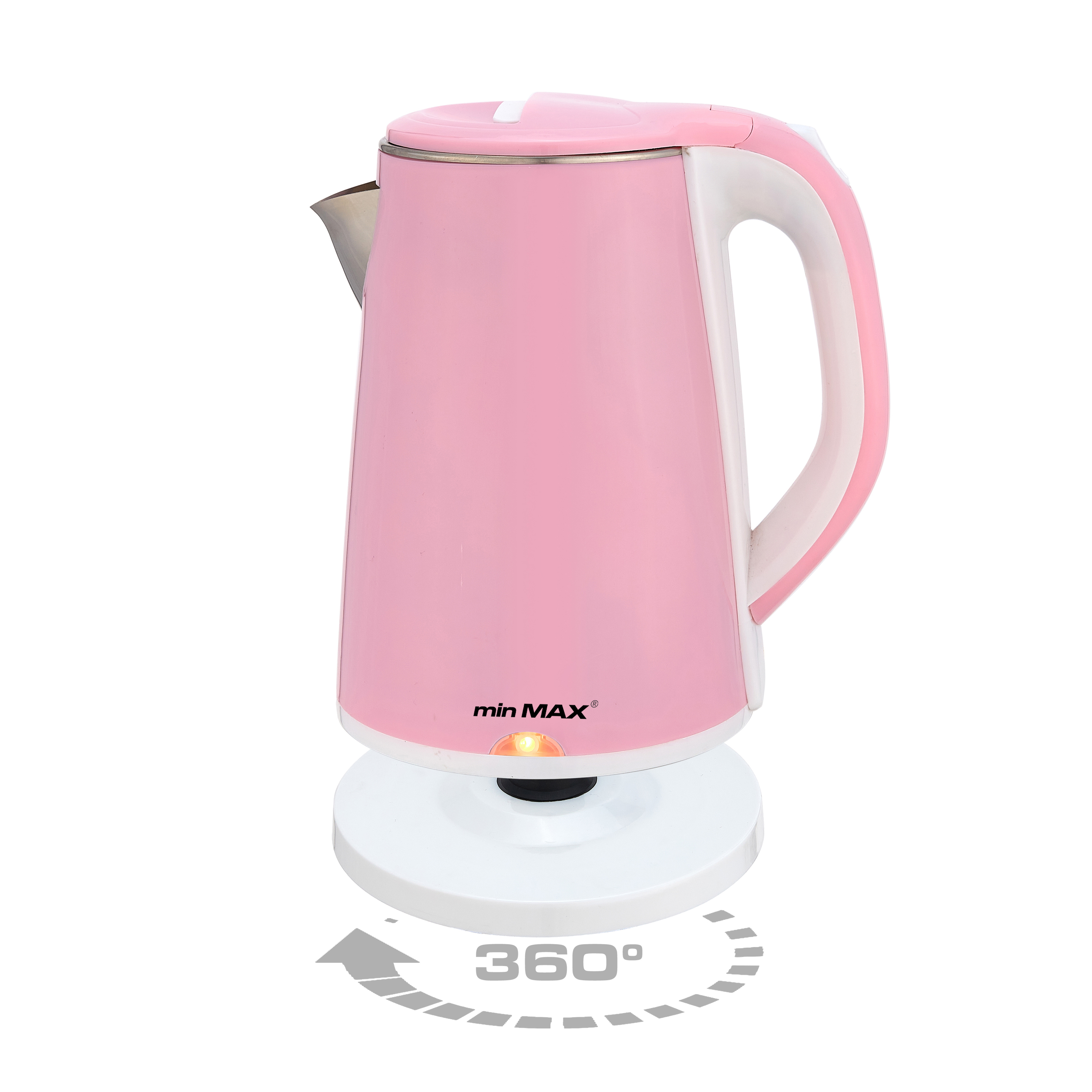 minMAX Cross-border household electric kettle, smart power-off silent kettle, double teapot MMK-2388 Item Picture