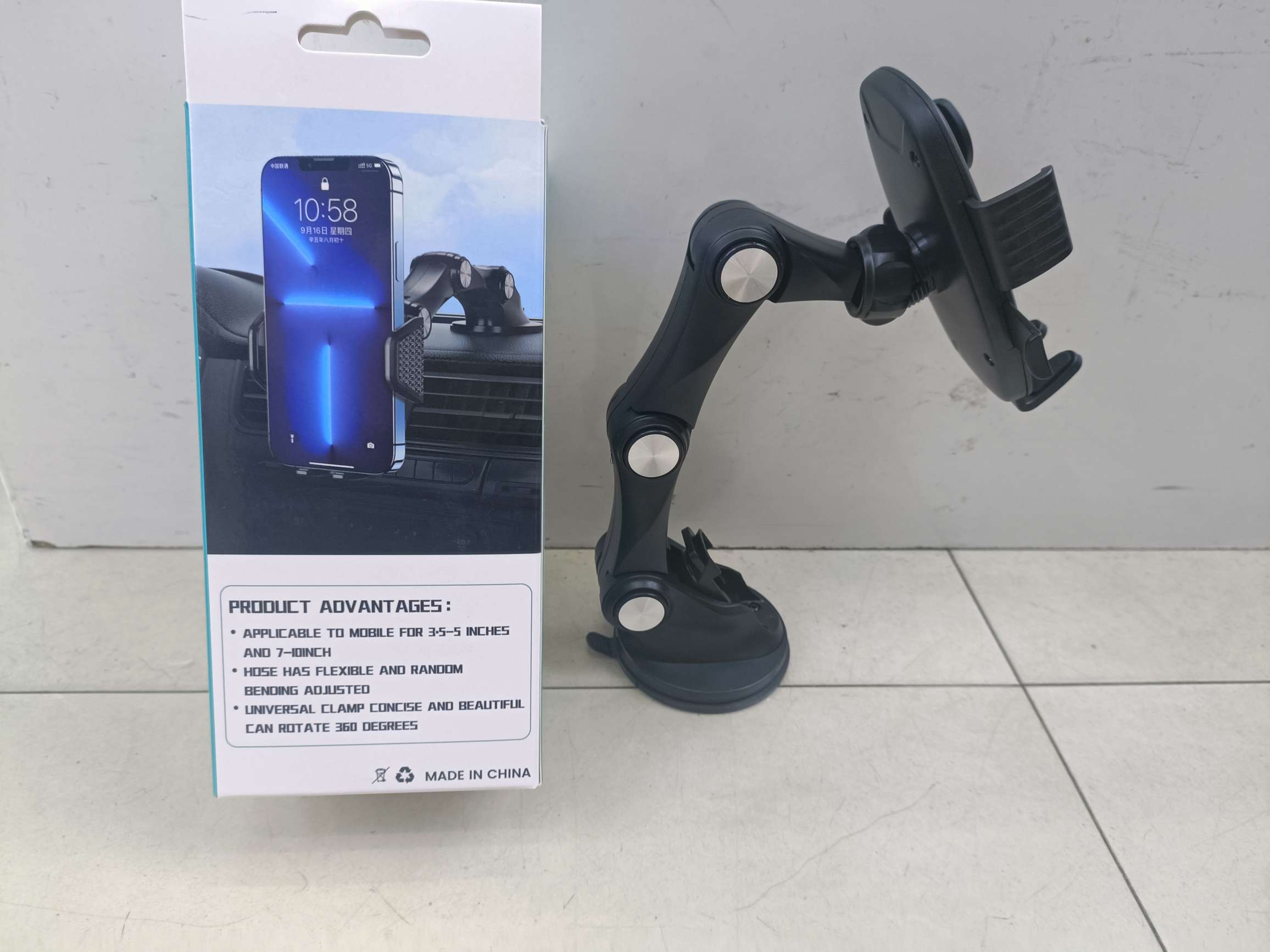 按扣弯折吸盘支架按压式折叠支架详情图2