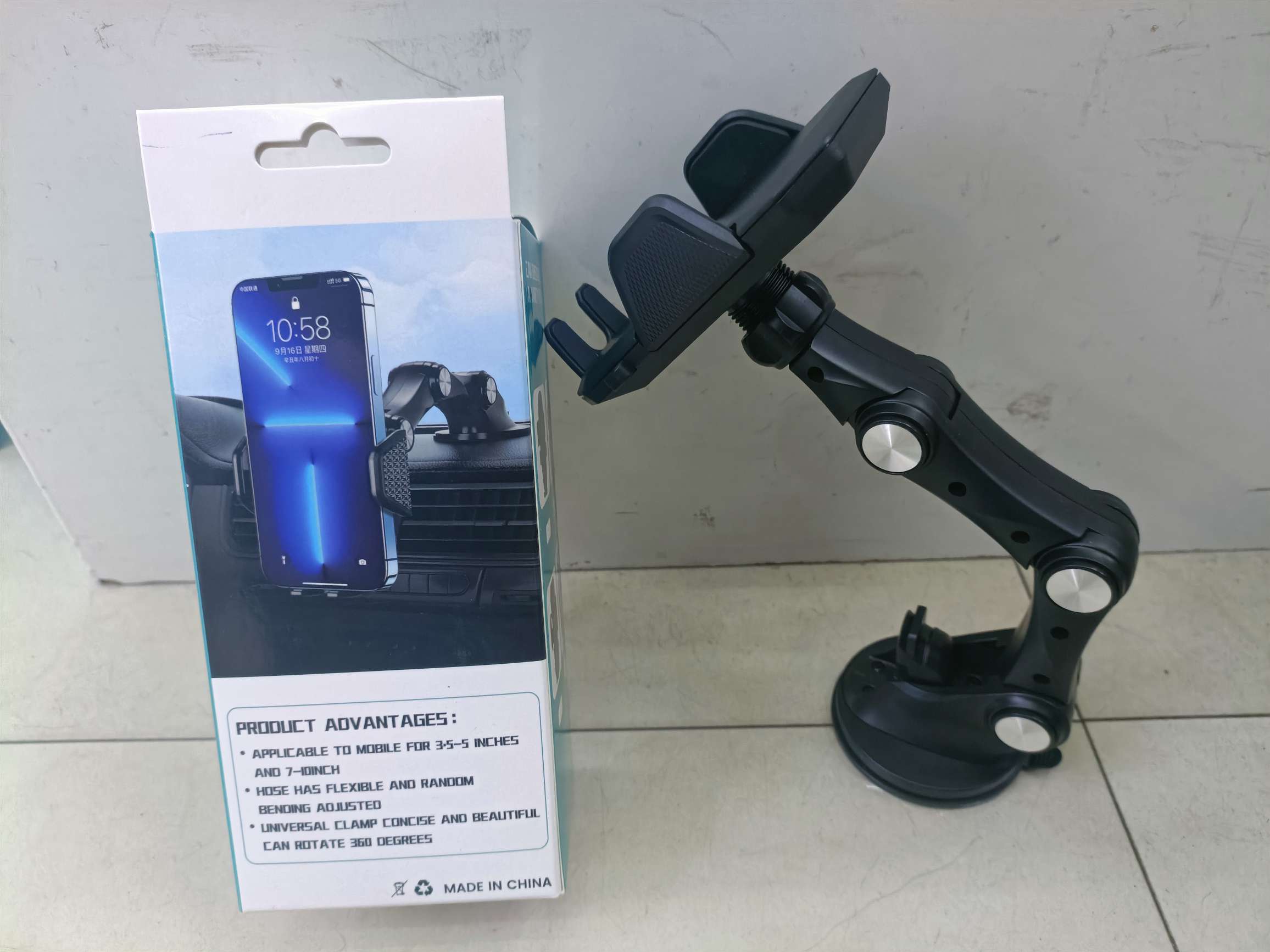 按扣弯折吸盘支架按压式折叠支架详情图11