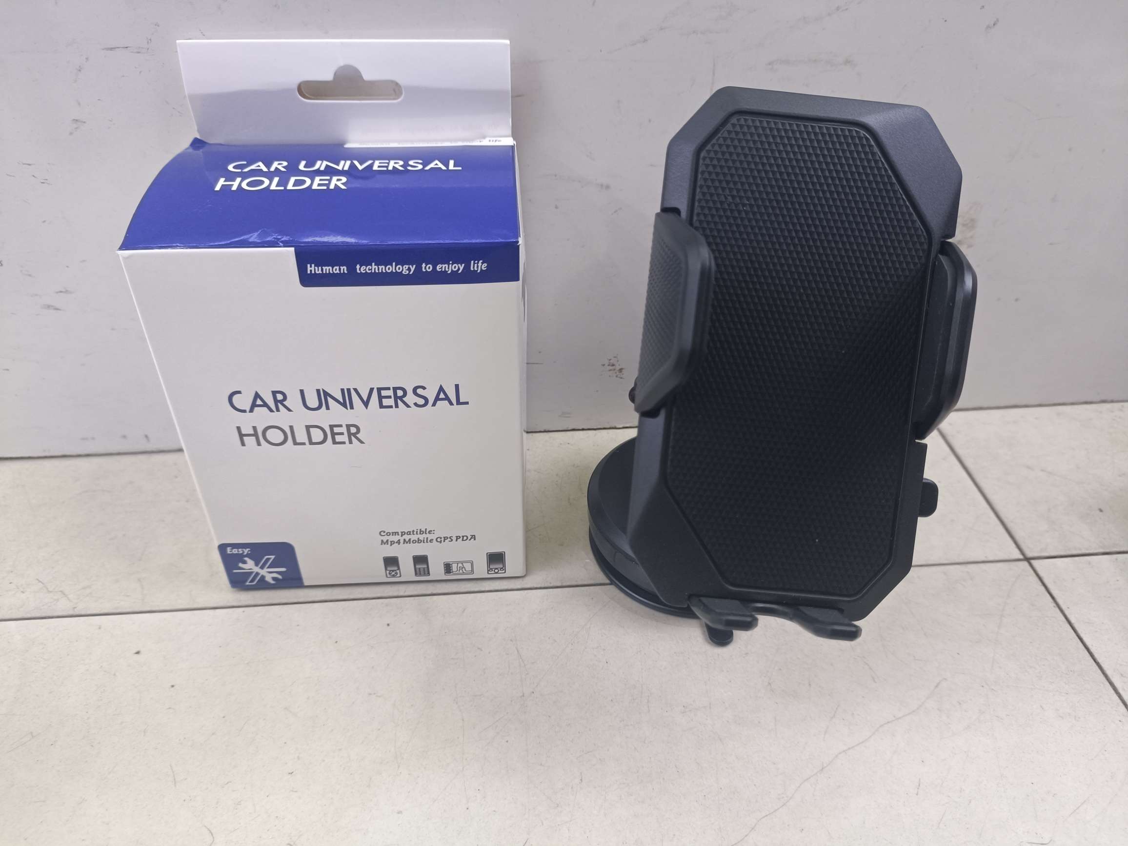 网格拉伸升降吸盘手机支架 车载支架