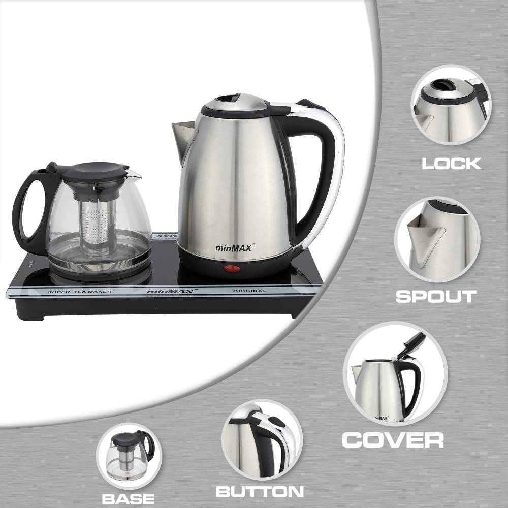 minMAX New 2280 stainless steel electric teapot set, mechanical version, tea brewing kettle, tea cooker and tea stove Application Scenario