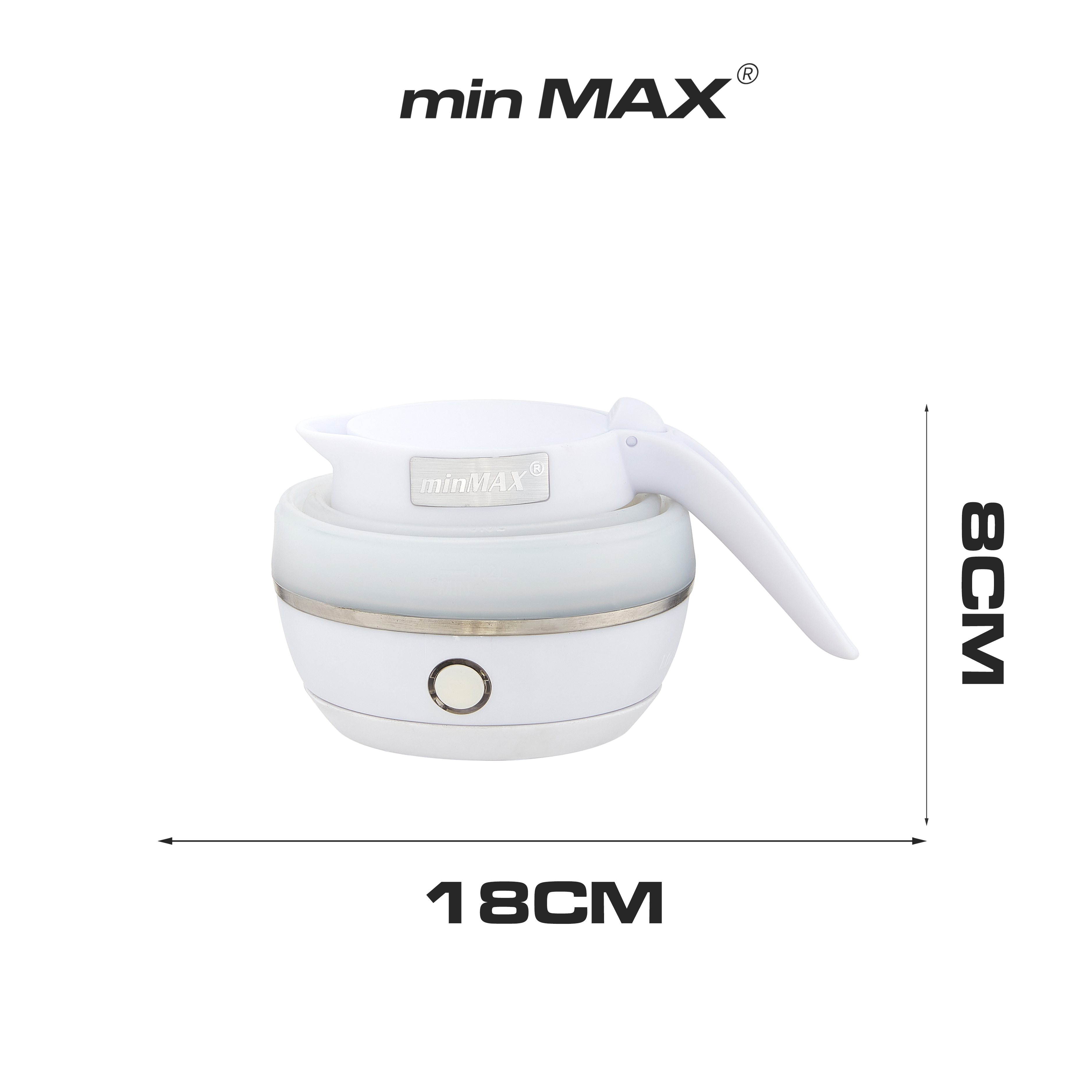 New MINmax electric kettle, factory direct sales, foldable 618 telescopic kettle, silicone portable kettle Application Scenario