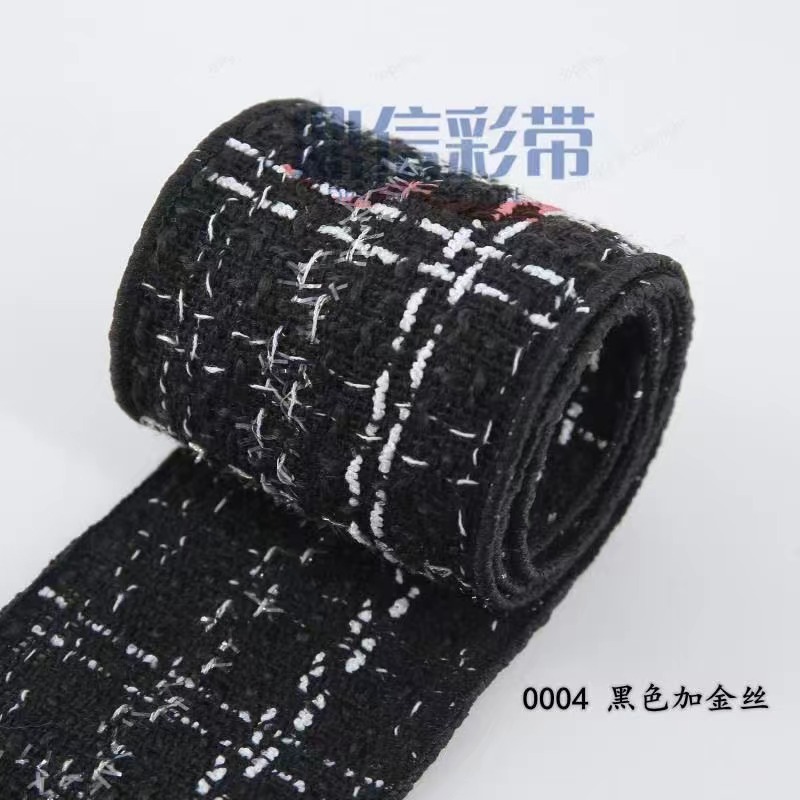 30Y Korean webbing, small chanel-style baked edge fabric, DIY handmade hair accessory materials, packaging ribbons, webbing fabric strips, clothing, bags, shoes and hats accessories, bows, autumn and winter woolen hair accessories, hair clips accessories, decoration Item Picture