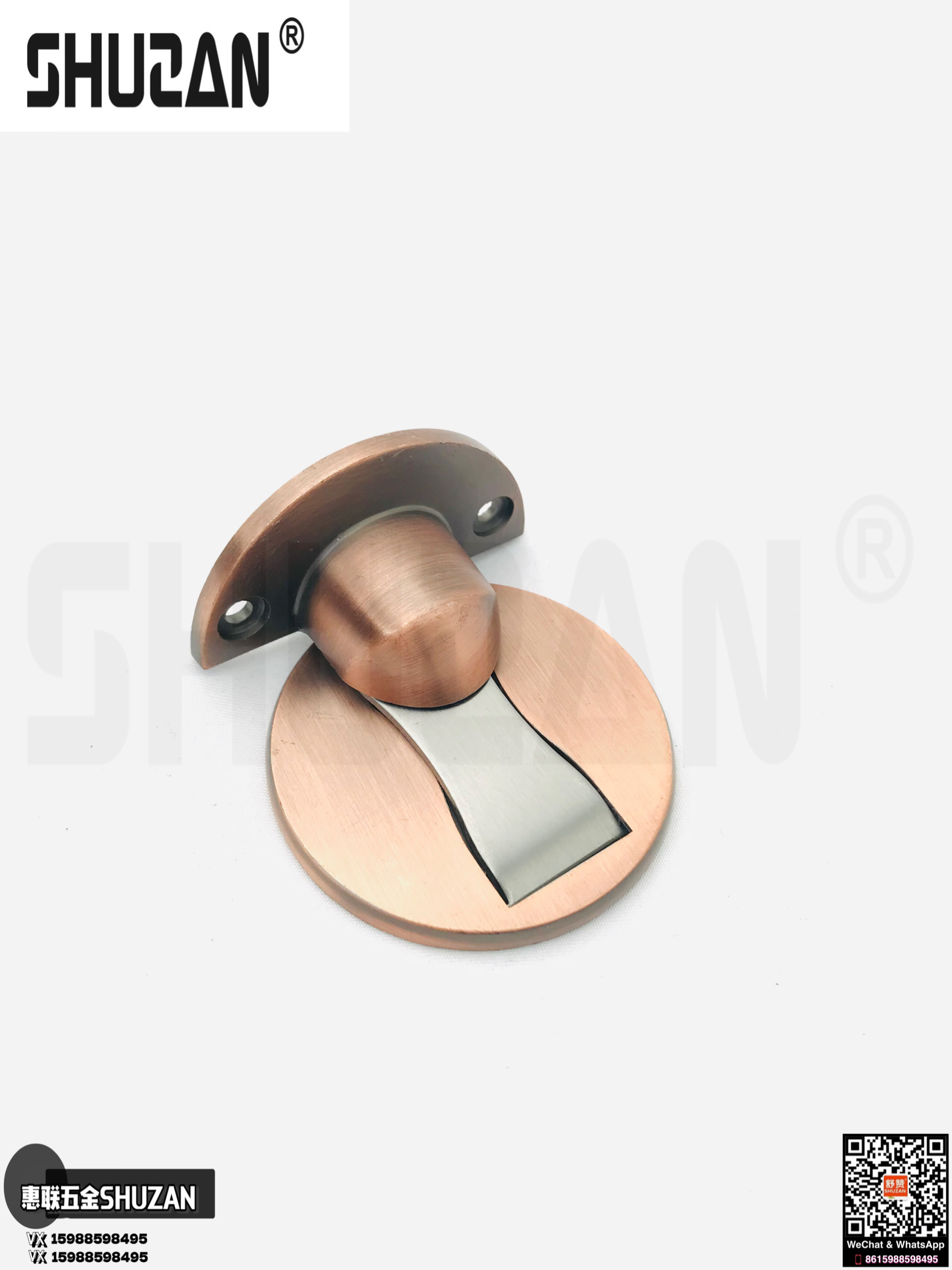 专供外贸 家用卫生间强磁力地碰挡门器门阻门挡隐形门碰地吸 家具五金配件图