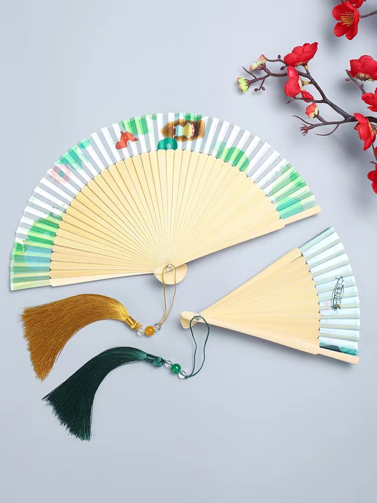 工艺扇/便携女士折扇/迷你大排扇产品图