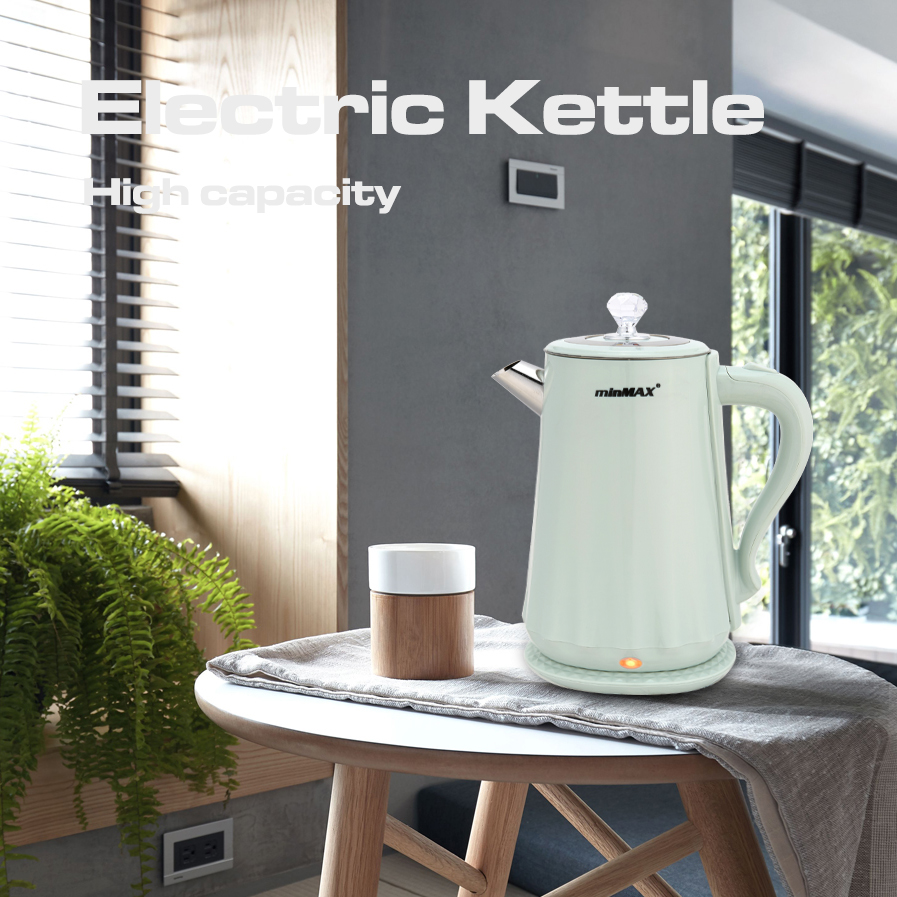 minMAX's new 6663 large-capacity 2L electric kettle with a high appearance level is in stock for both home and hotel use Application Scenario