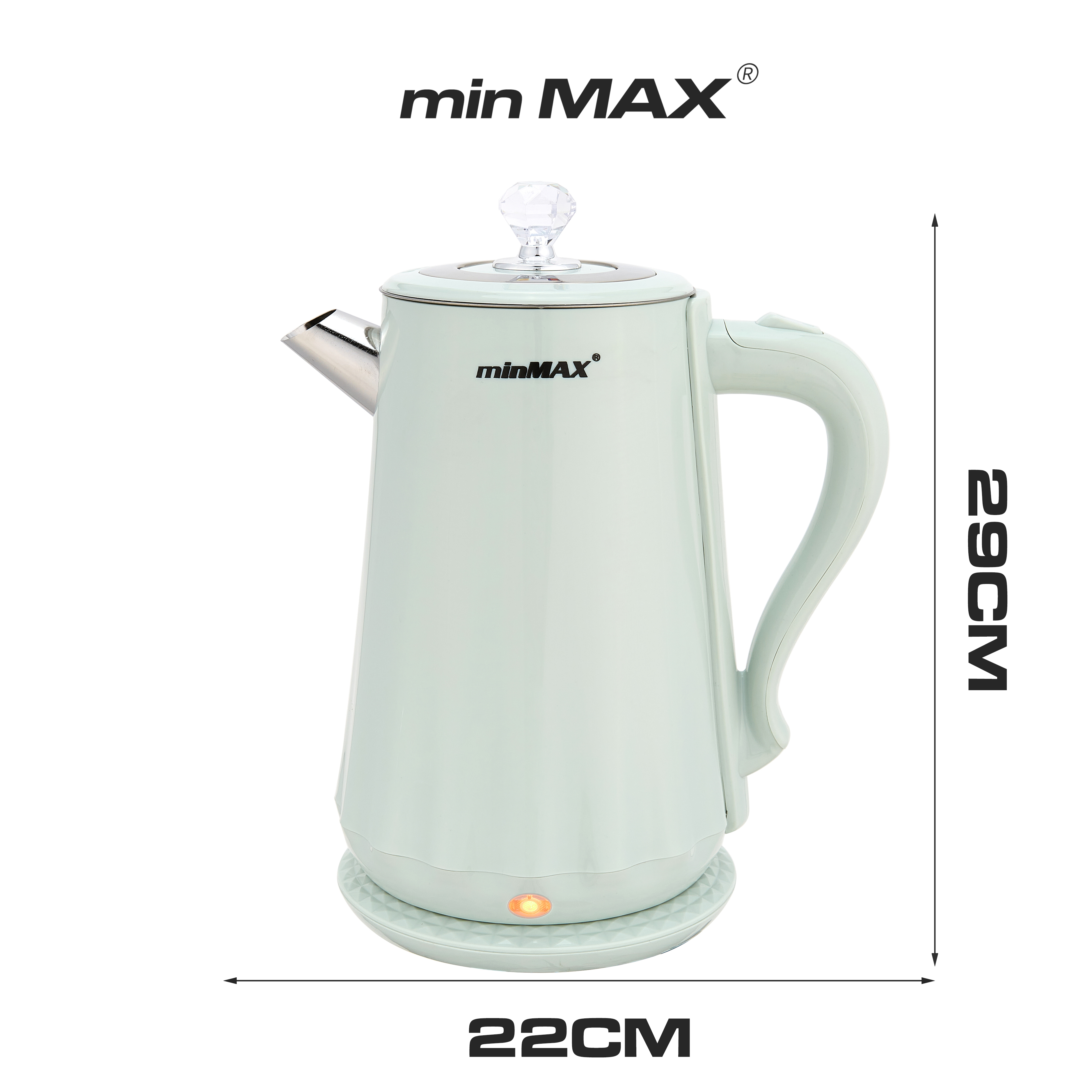 minMAX's new 6663 large-capacity 2L electric kettle with a high appearance level is in stock for both home and hotel use details Picture
