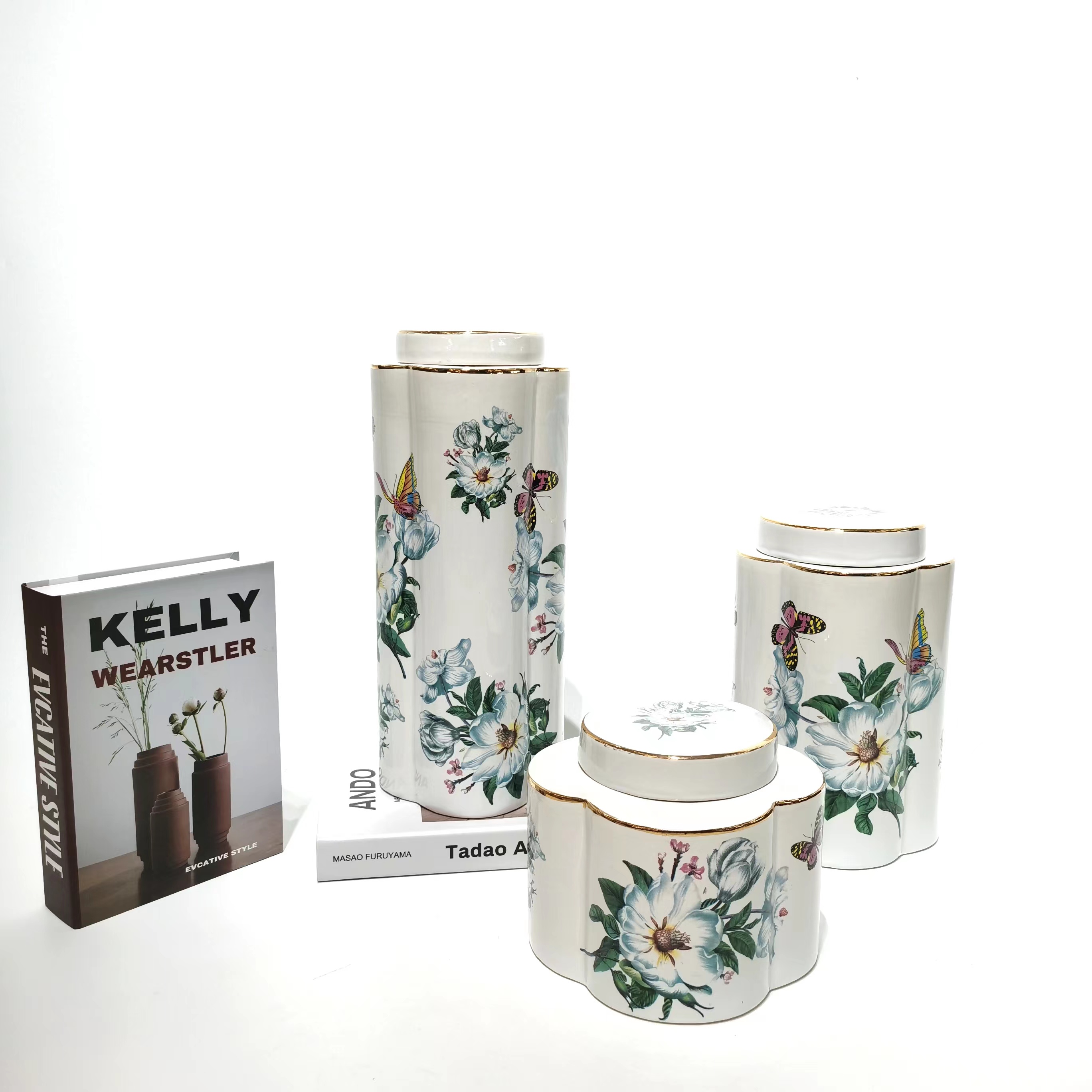 Ceramic home ornaments, minimum order quantity: 12 sets Application Scenario