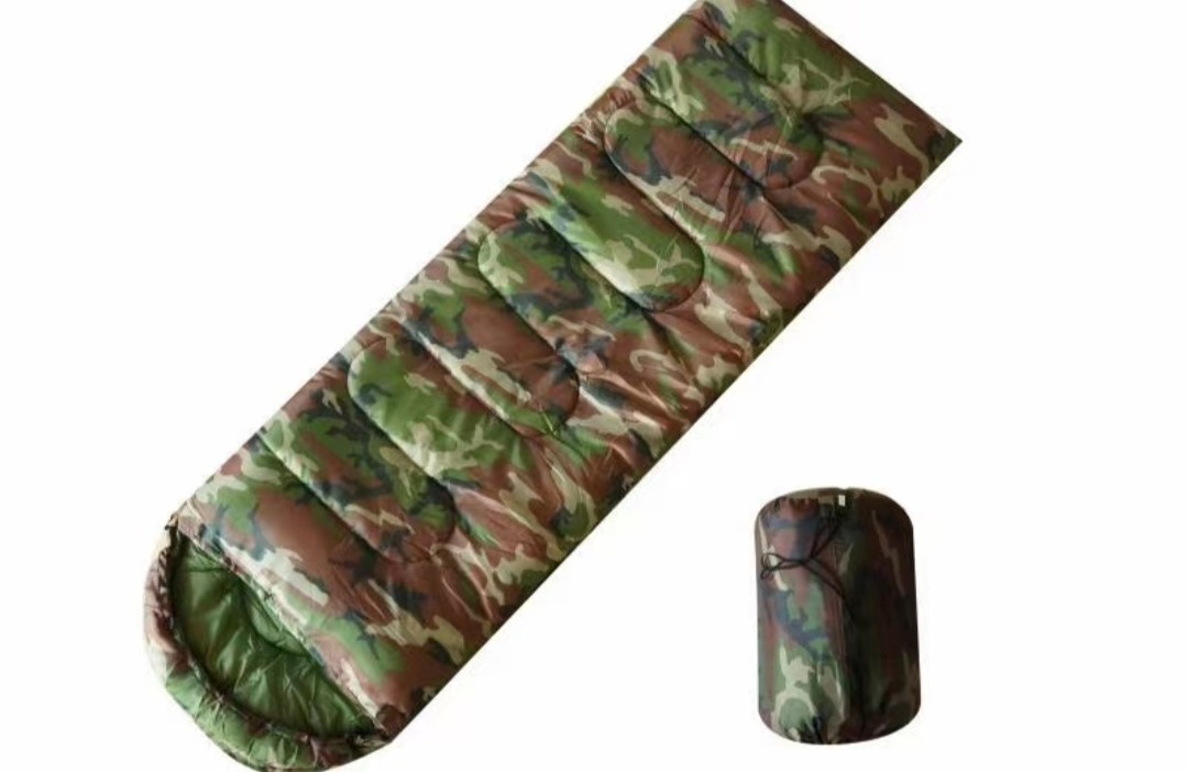 Trekking montaña camuflaje espesado saco de dormir a prueba de frío camping al aire libre saco de dormir para adultos portátil y caliente camping viaje saco de dormir Specification image