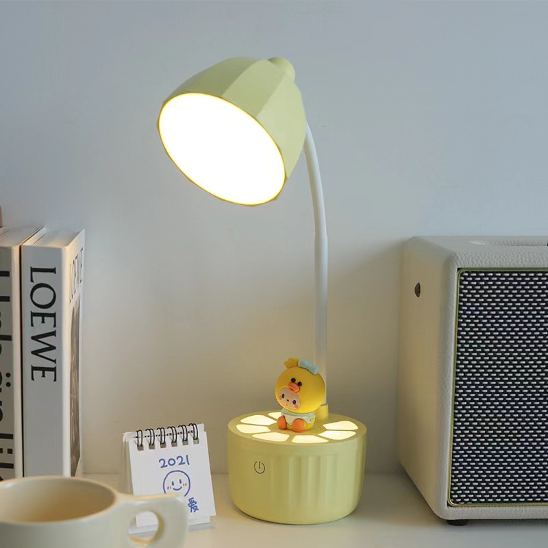 Crown Monkey Cartoon eye-protecting desk Lamp, bedroom bedside LED desktop InS-style study lamp, LED charging night light details Picture