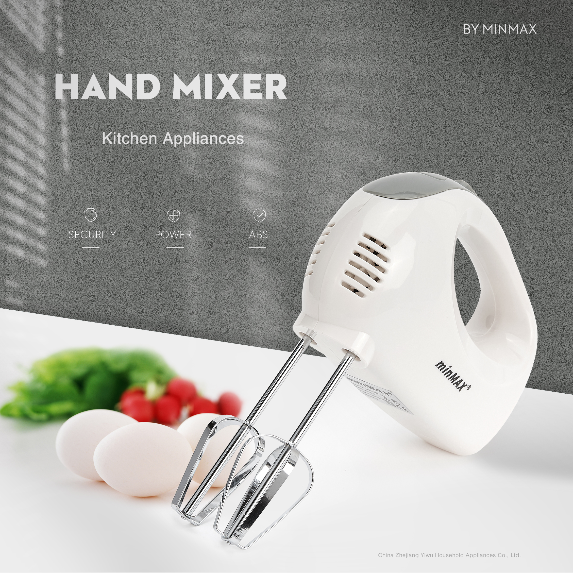 minMAX's new best-selling desktop egg beater MM929, a large-capacity multi-functional whipper, is in stock for export