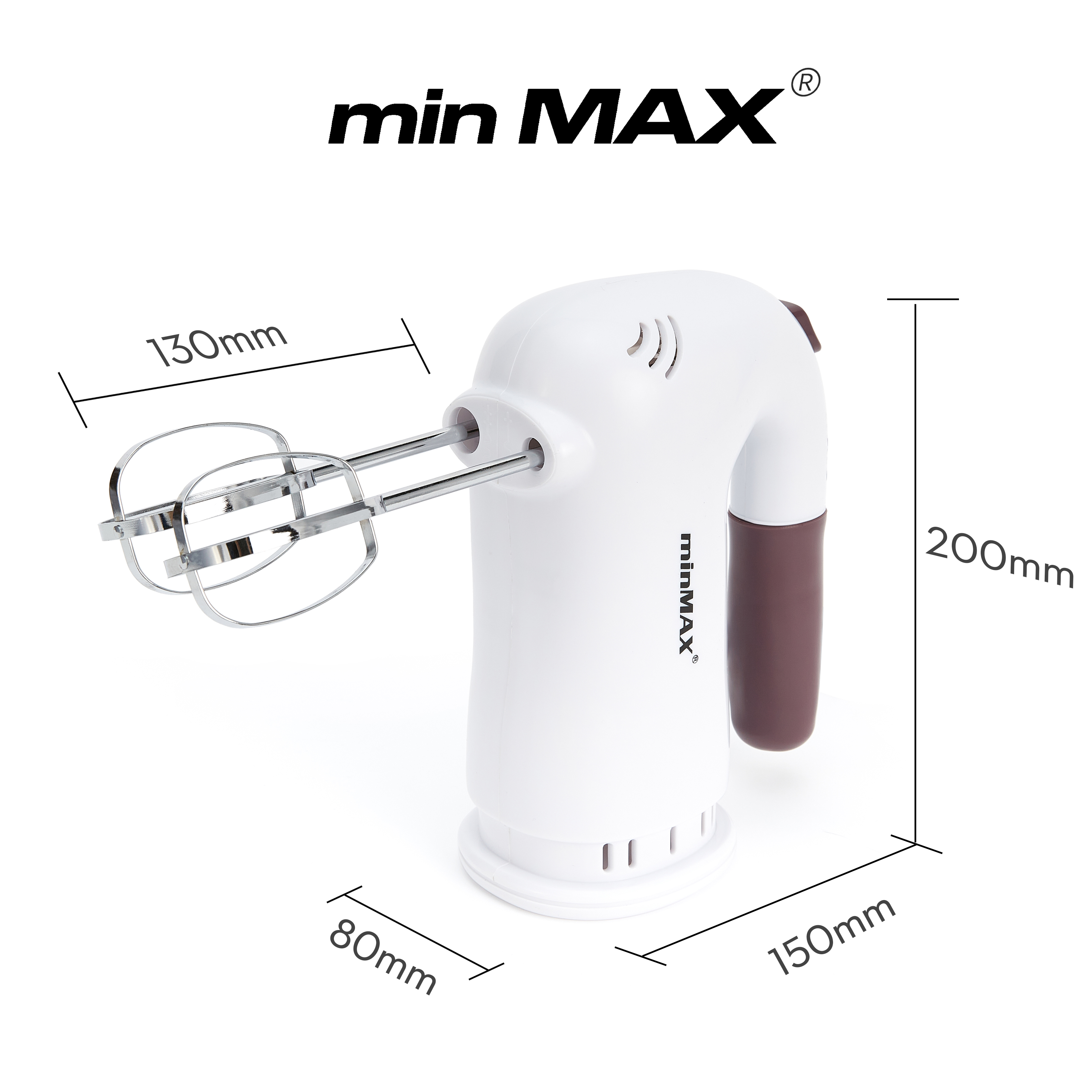 minMAX's new best-selling desktop egg beater 6623, a large-capacity multi-functional whipper, is in stock for export Specification image