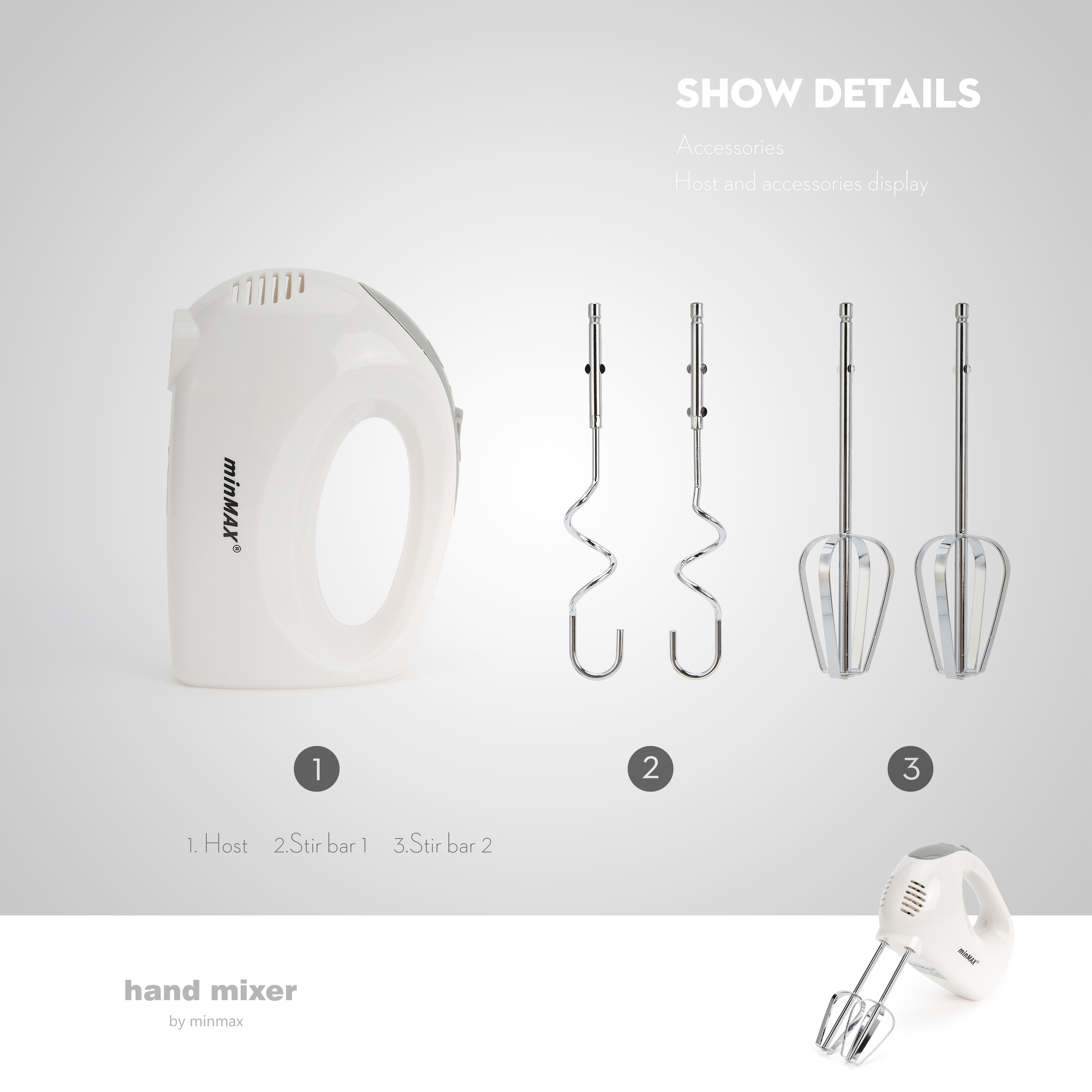 minMAX's new best-selling desktop egg beater MM929, a large-capacity multi-functional whipper, is in stock for export Application Scenario