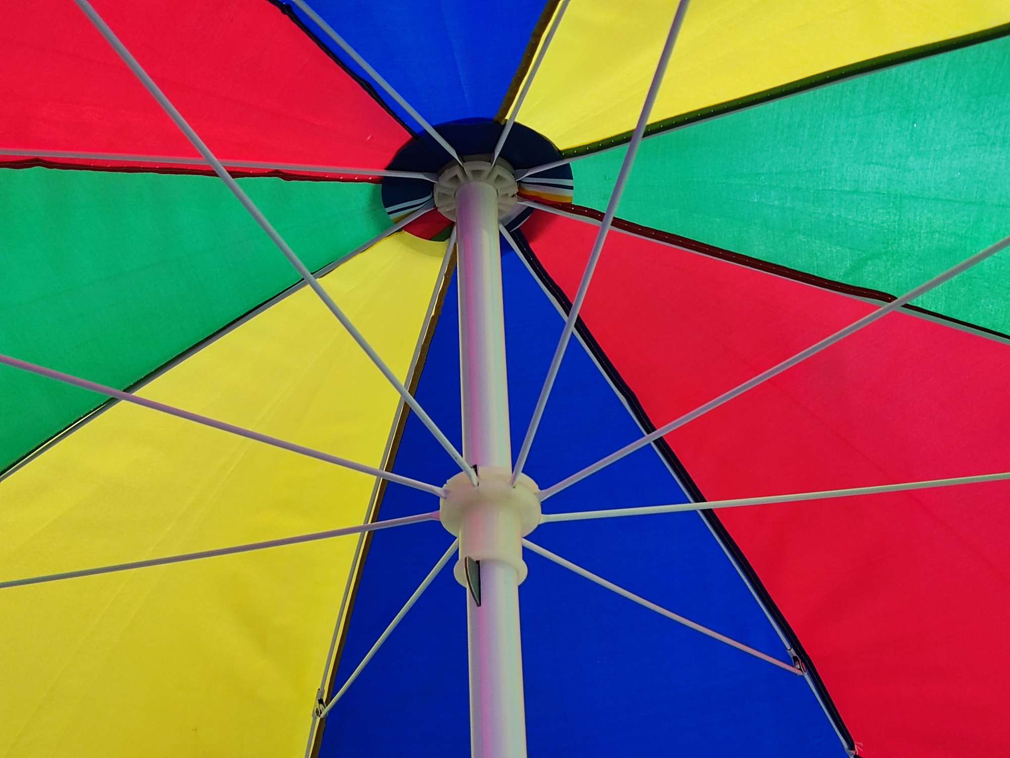 2.4米太阳伞驿泊户外用品太阳伞 高档双层户外遮阳伞 室外花园庭院休闲沙滩伞详情图5