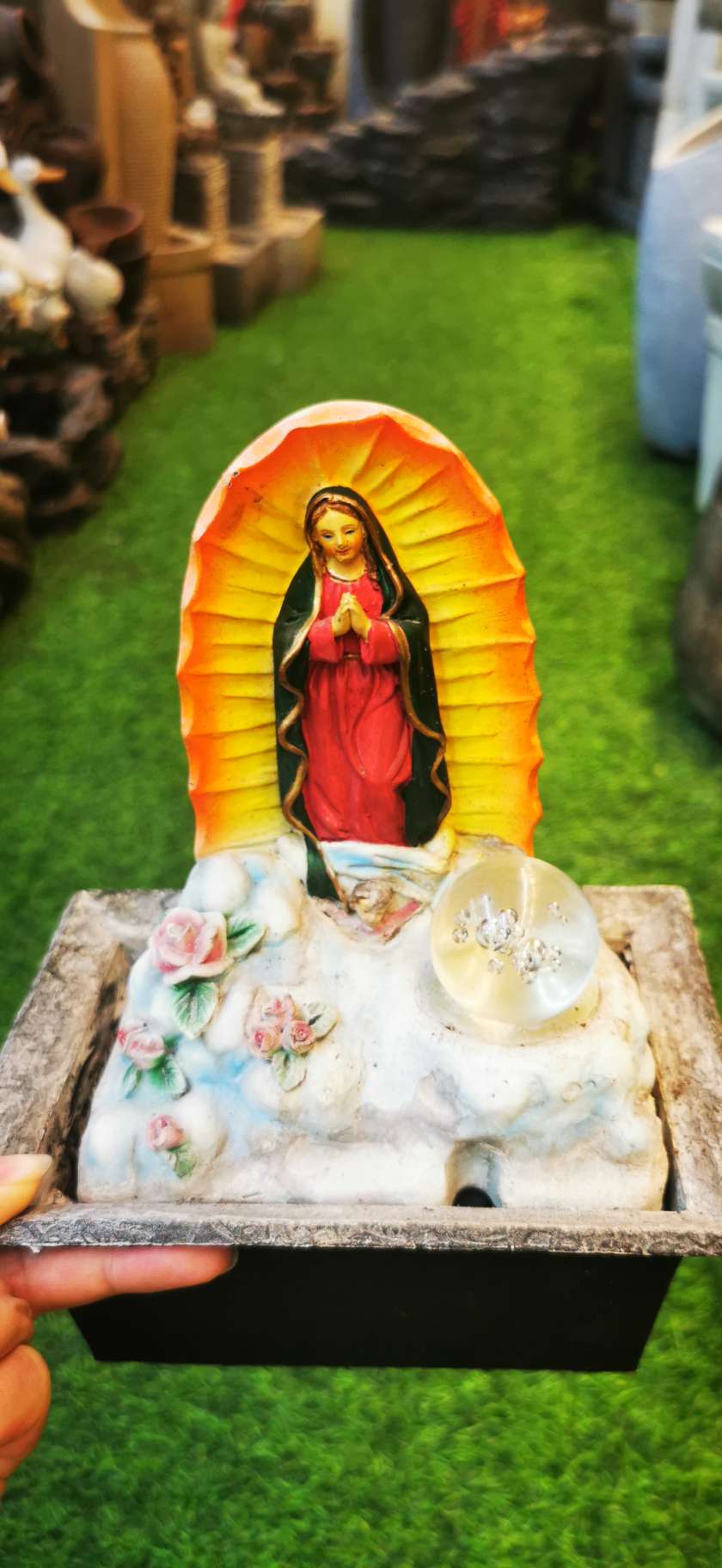 彩色圣母玛利亚，鲜明色彩，外贸专用摆件。欢迎光临