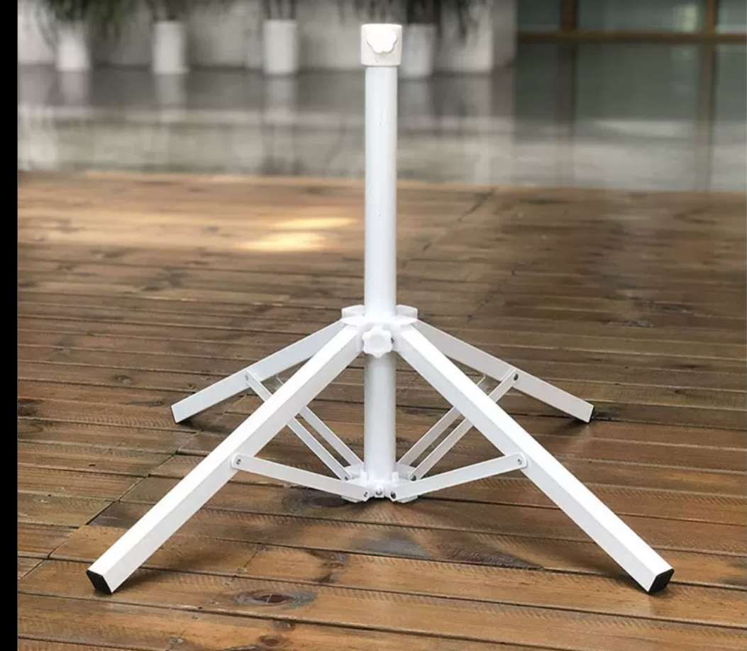 En stock paraguas de sol al por mayor base de inyección de agua paraguas publicitario soporte fijo cuadrilátero plegable cruz soporte de paraguas portátil Specification image